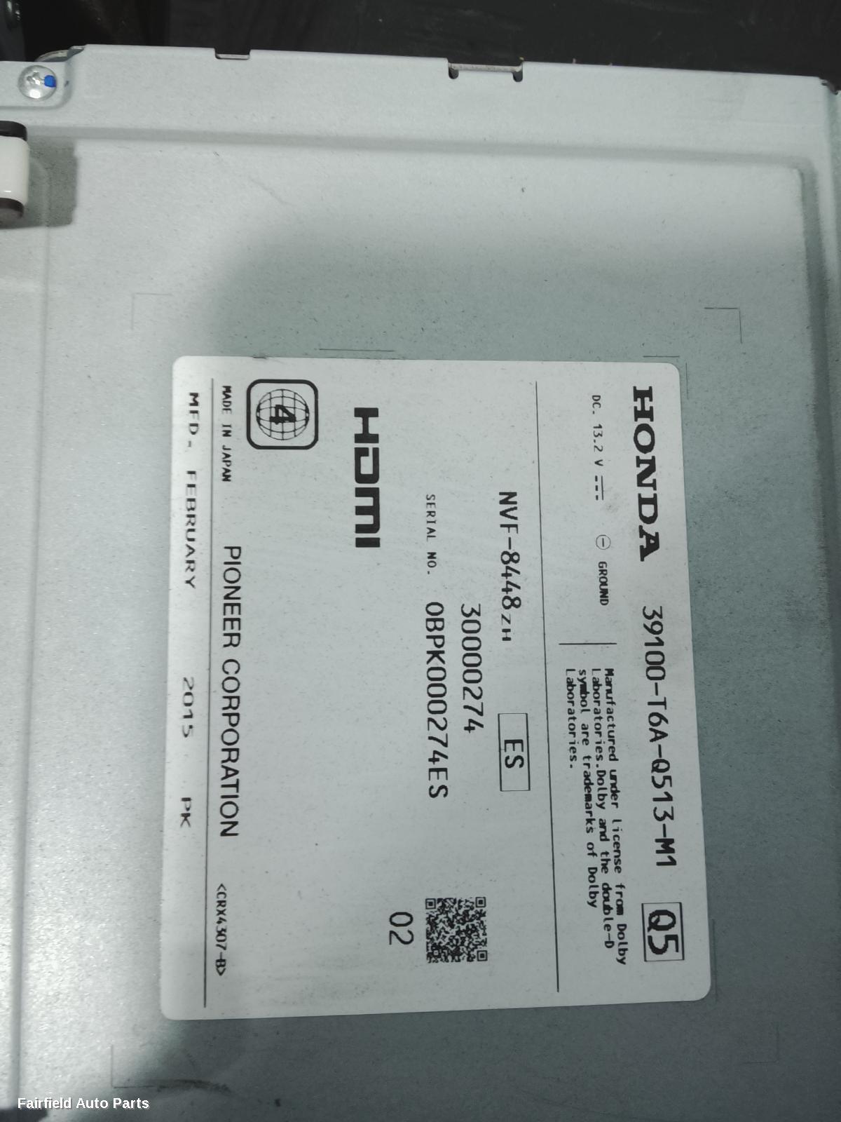 2014-2020 Honda Odyssey Radio Cd Dvd Sat Tv