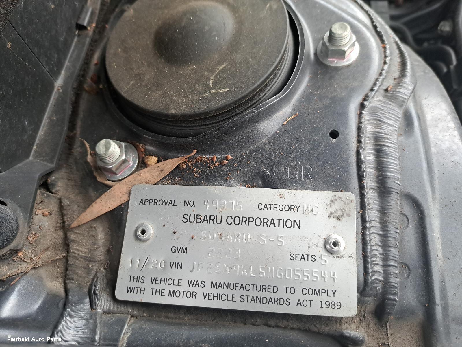 2020 Subaru Forester Left Driveshaft