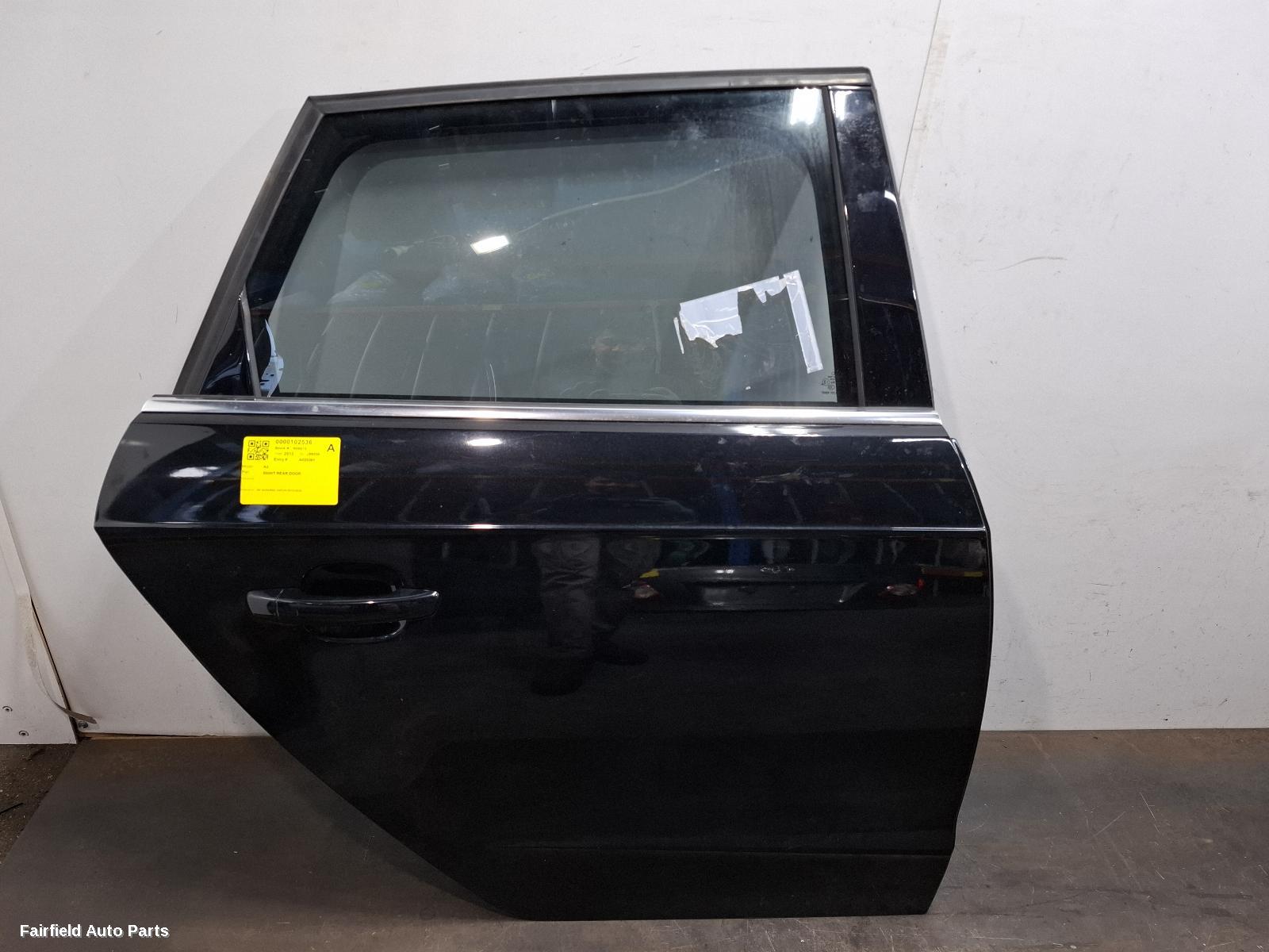 2013 Audi A3 Right Rear Door Sliding