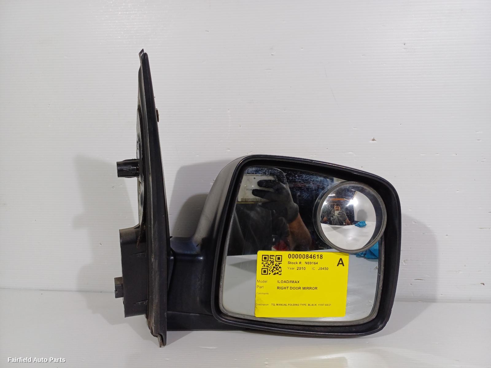 2007-2021 Hyundai Iload/imax Right Door Mirror