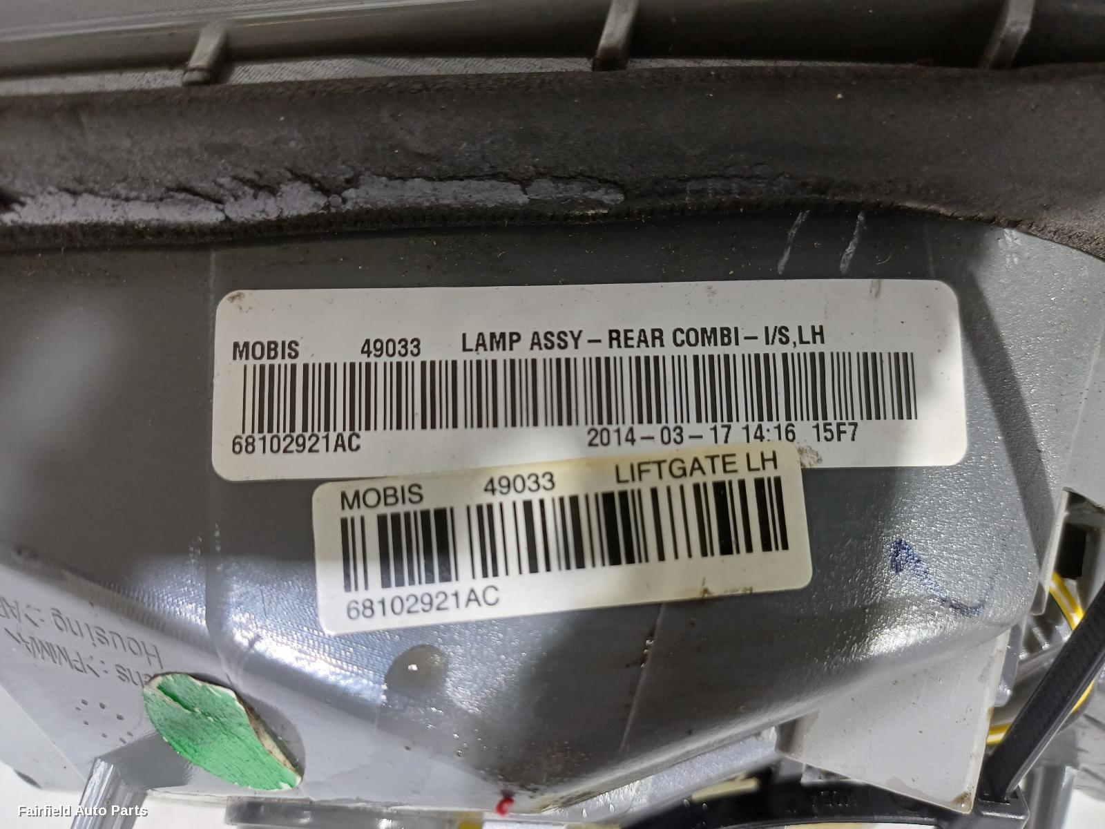 2014-2018 Jeep Cherokee Rear Garnish