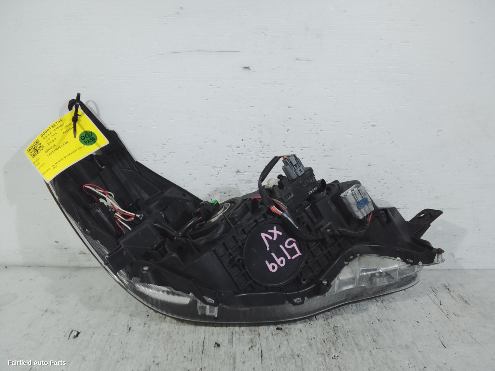 2015-2017 Subaru Impreza Left Headlamp