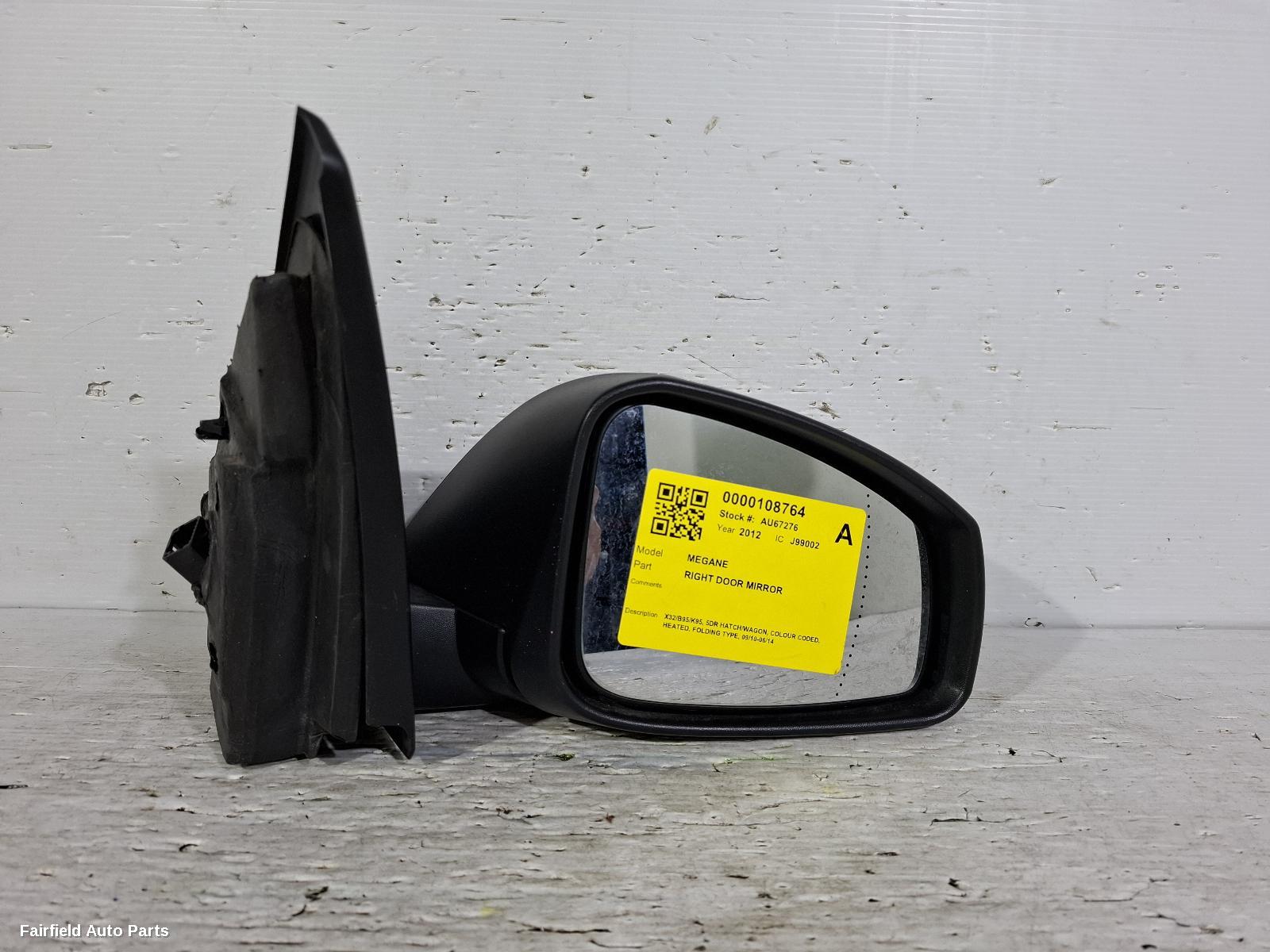 2010-2014 Renault Megane Right Door Mirror