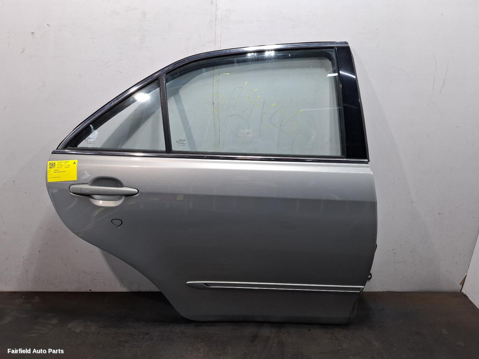 2006-2009 Toyota Aurion Right Rear Door Sliding