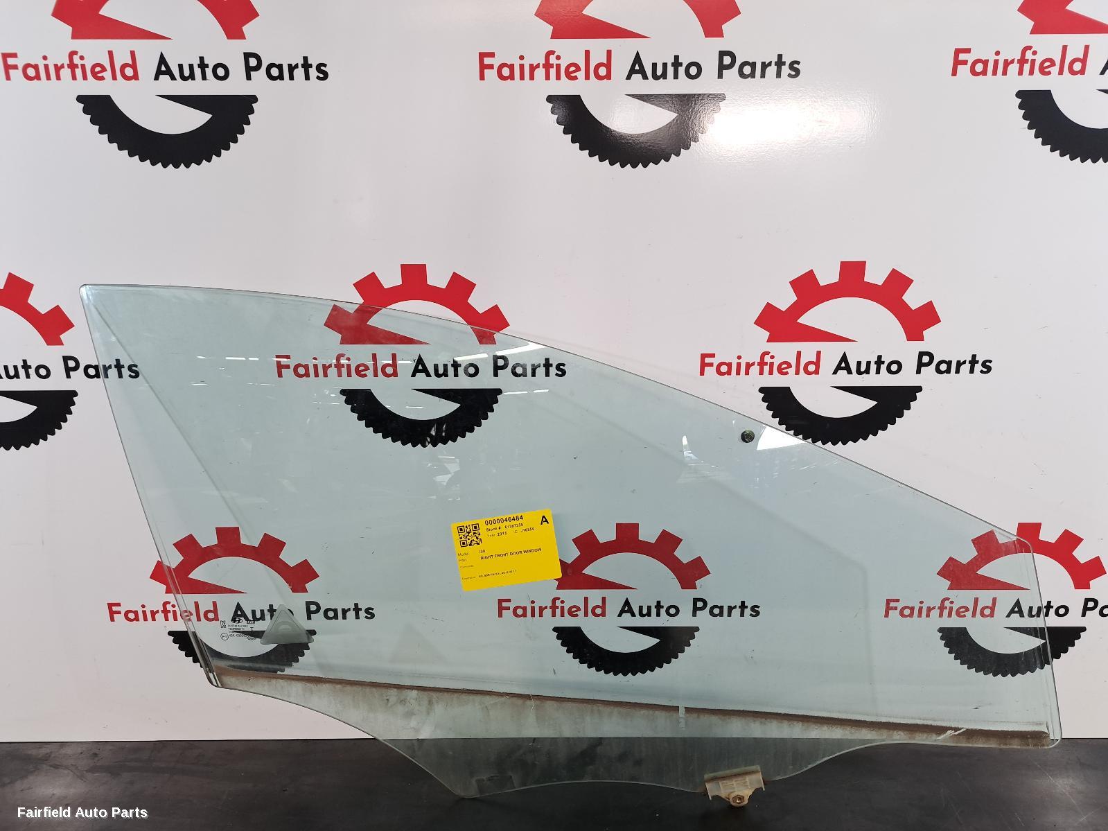 2012-2017 Hyundai I30 Right Front Door Window