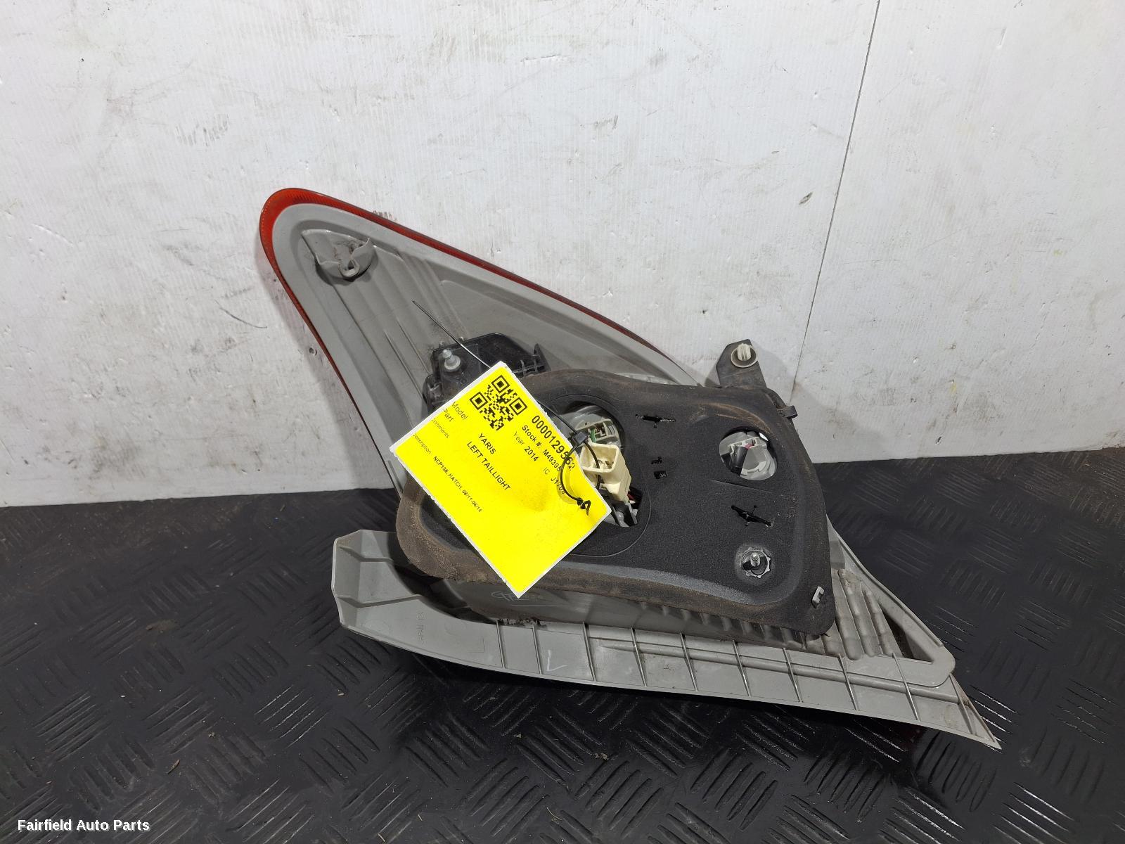 2011-2014 Toyota Yaris Left Taillight