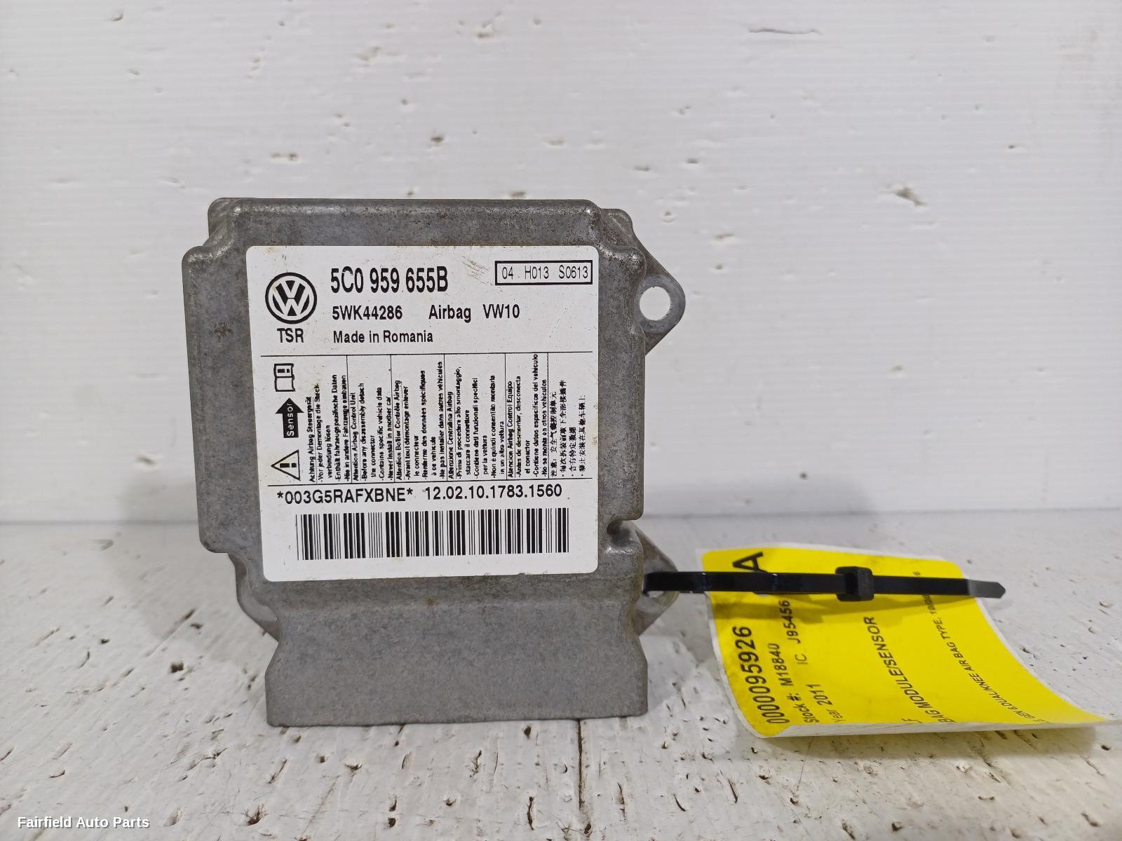 2011 Volkswagen Golf Airbag Module Sensor