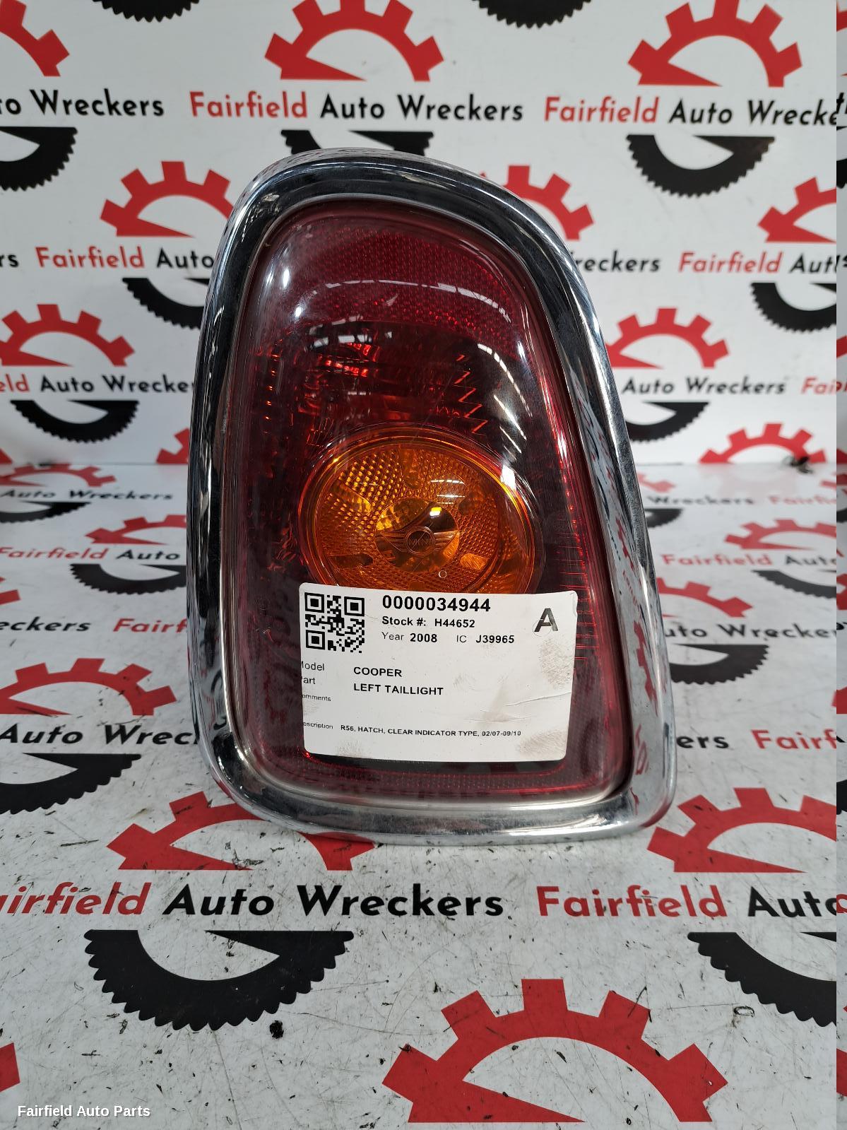 2007-2010 Mini Cooper Left Taillight