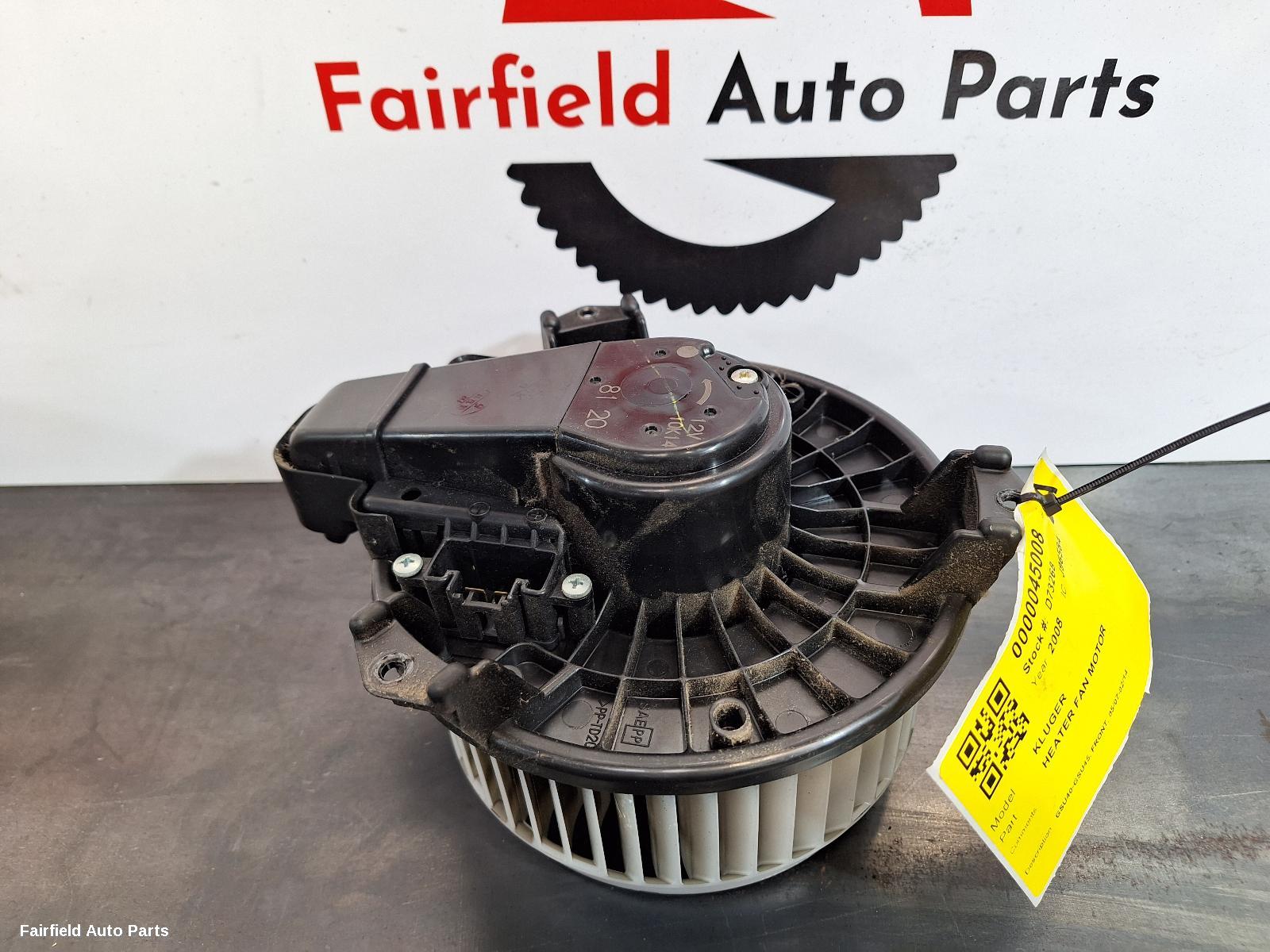 2007-2014 Toyota Kluger Heater Fan Motor