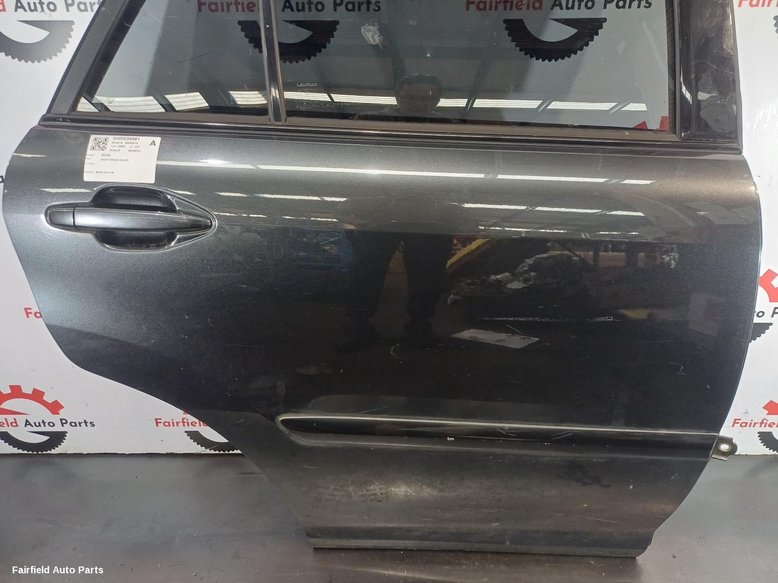 2003-2005 Lexus Rx Series Right Rear Door Sliding