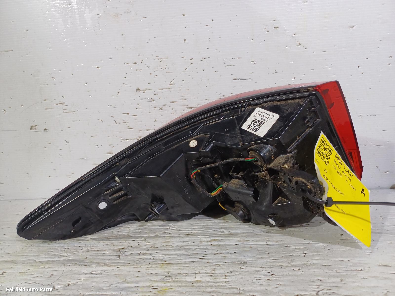 2022-2024 Mg Zs Right Taillight