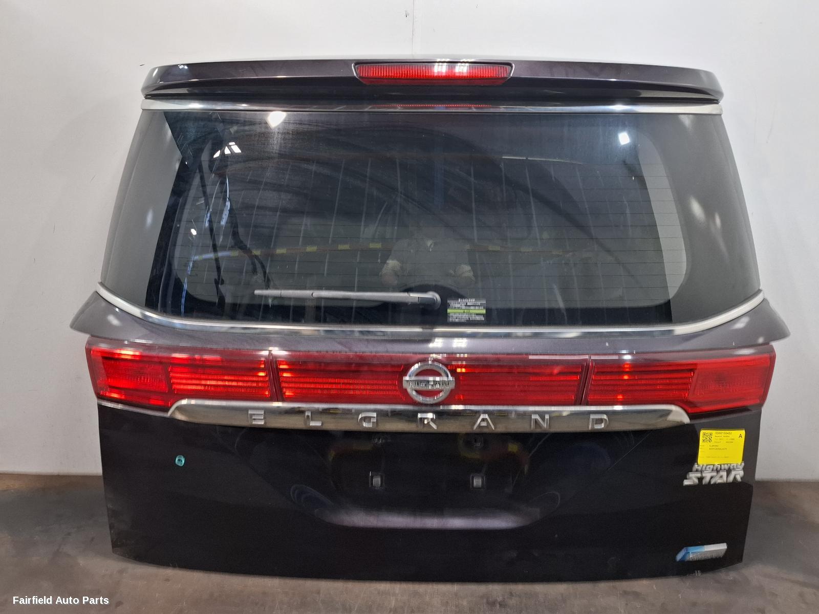 2011-2022 Nissan Elgrand Bootlid Tailgate