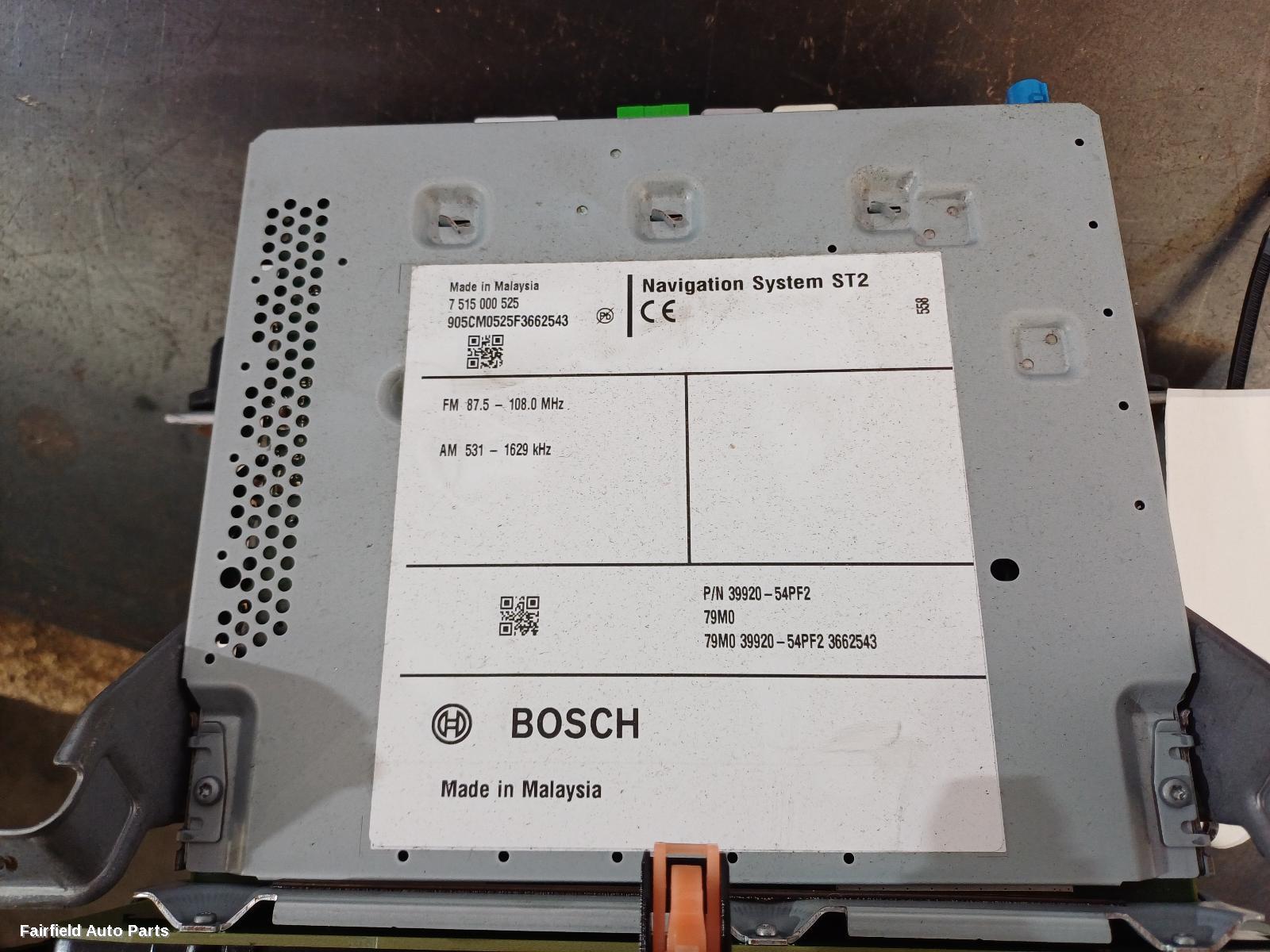 2015-2018 Suzuki Vitara Radio Cd Dvd Sat Tv