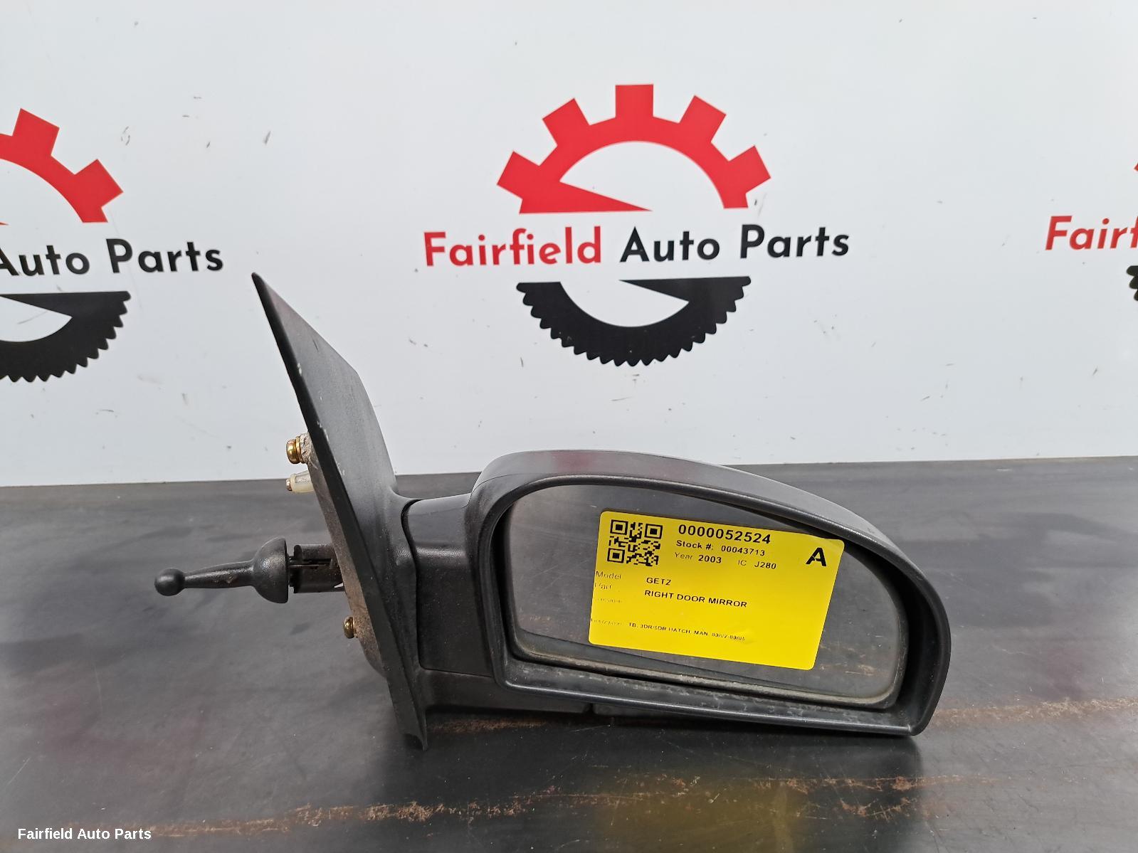 2003 Hyundai Getz Right Door Mirror