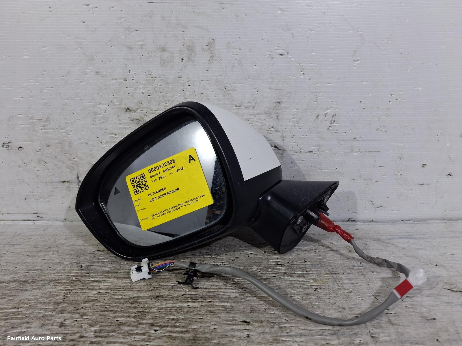 2021-2026 Mitsubishi Outlander Left Door Mirror
