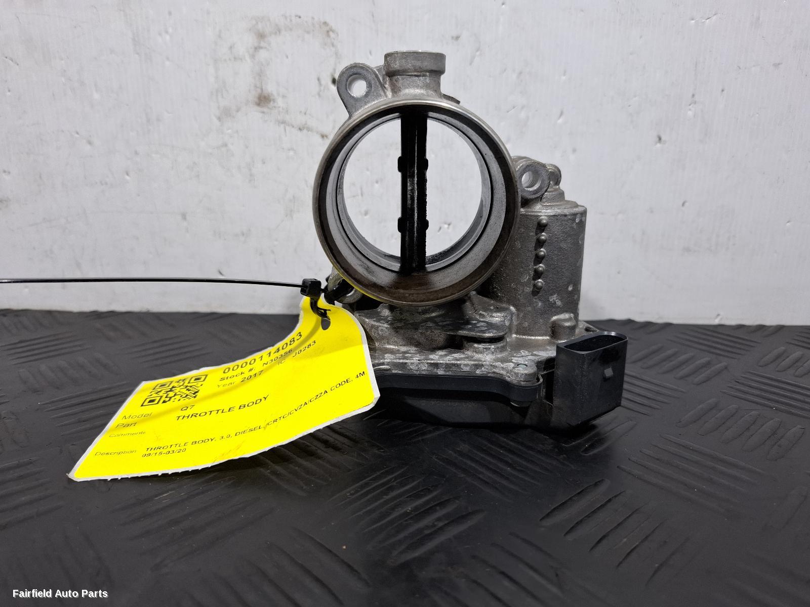 2015-2020 Audi Q7 Throttle Body