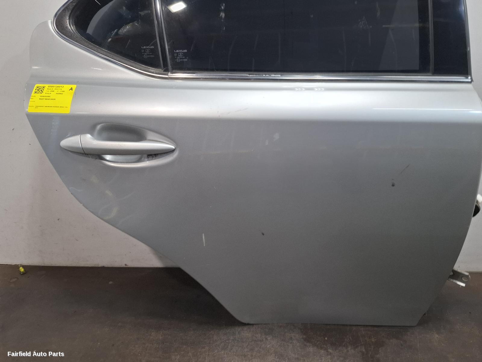 2005-2013 Lexus Is250/is250c Right Rear Door Sliding