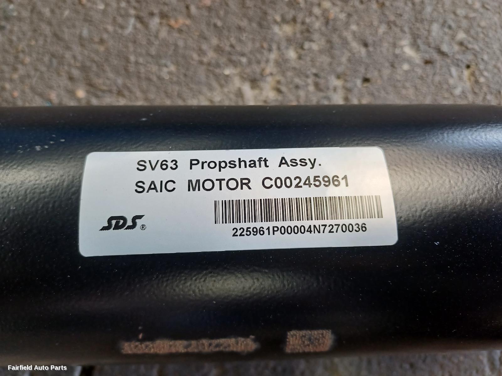 2020-2026 Ldv Deliver 9 Rear Drive Shaft