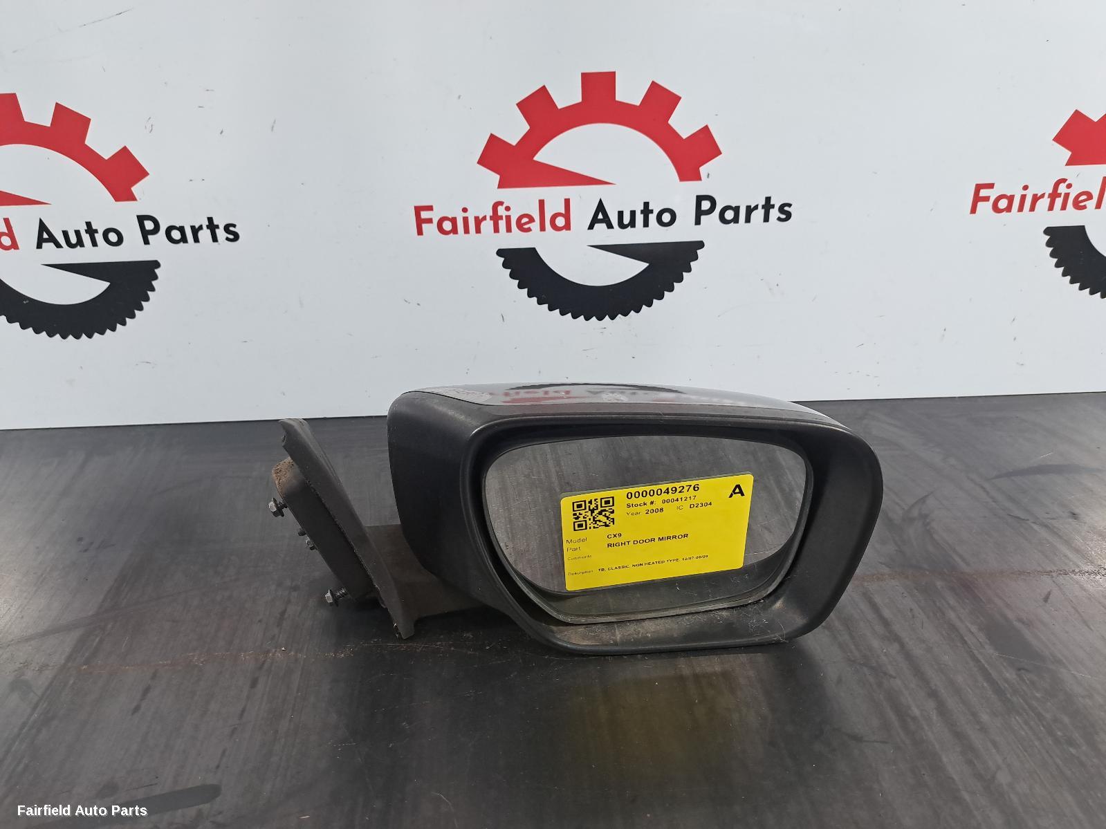 2007-2009 Mazda Cx9 Right Door Mirror