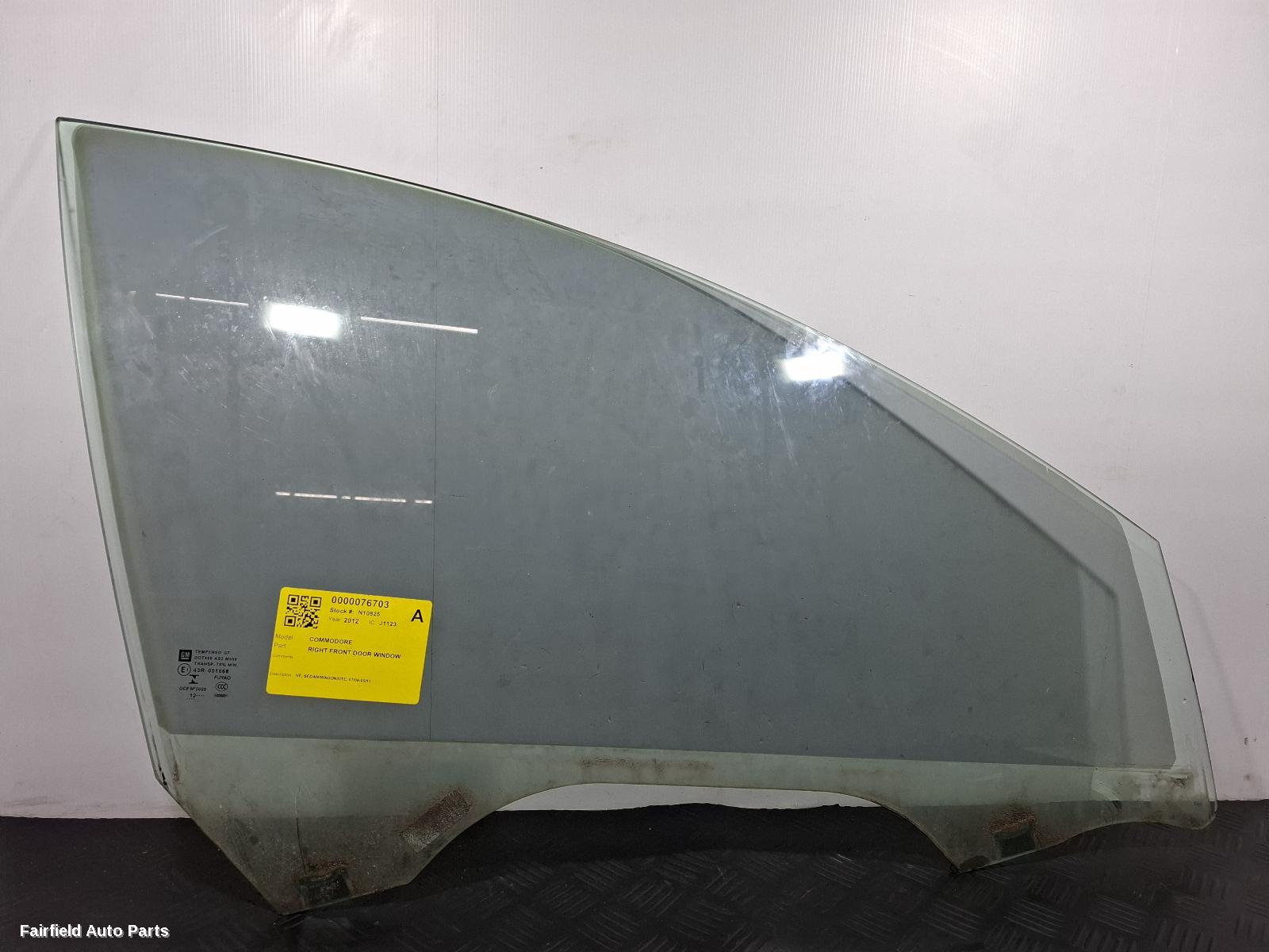 2006-2013 Holden Commodore Right Front Door Window