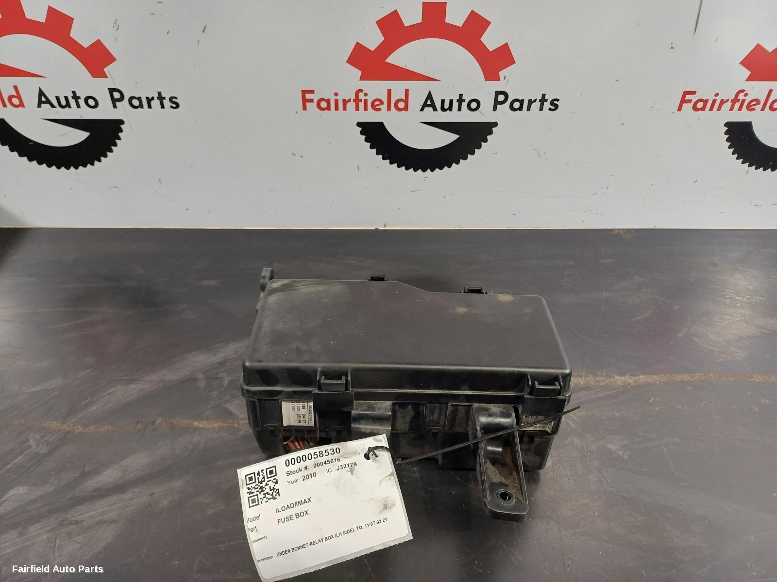 2007-2021 Hyundai Iload/imax Fuse Box