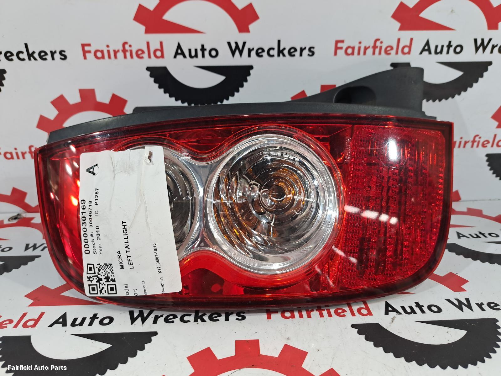 2010 Nissan Micra Left Taillight