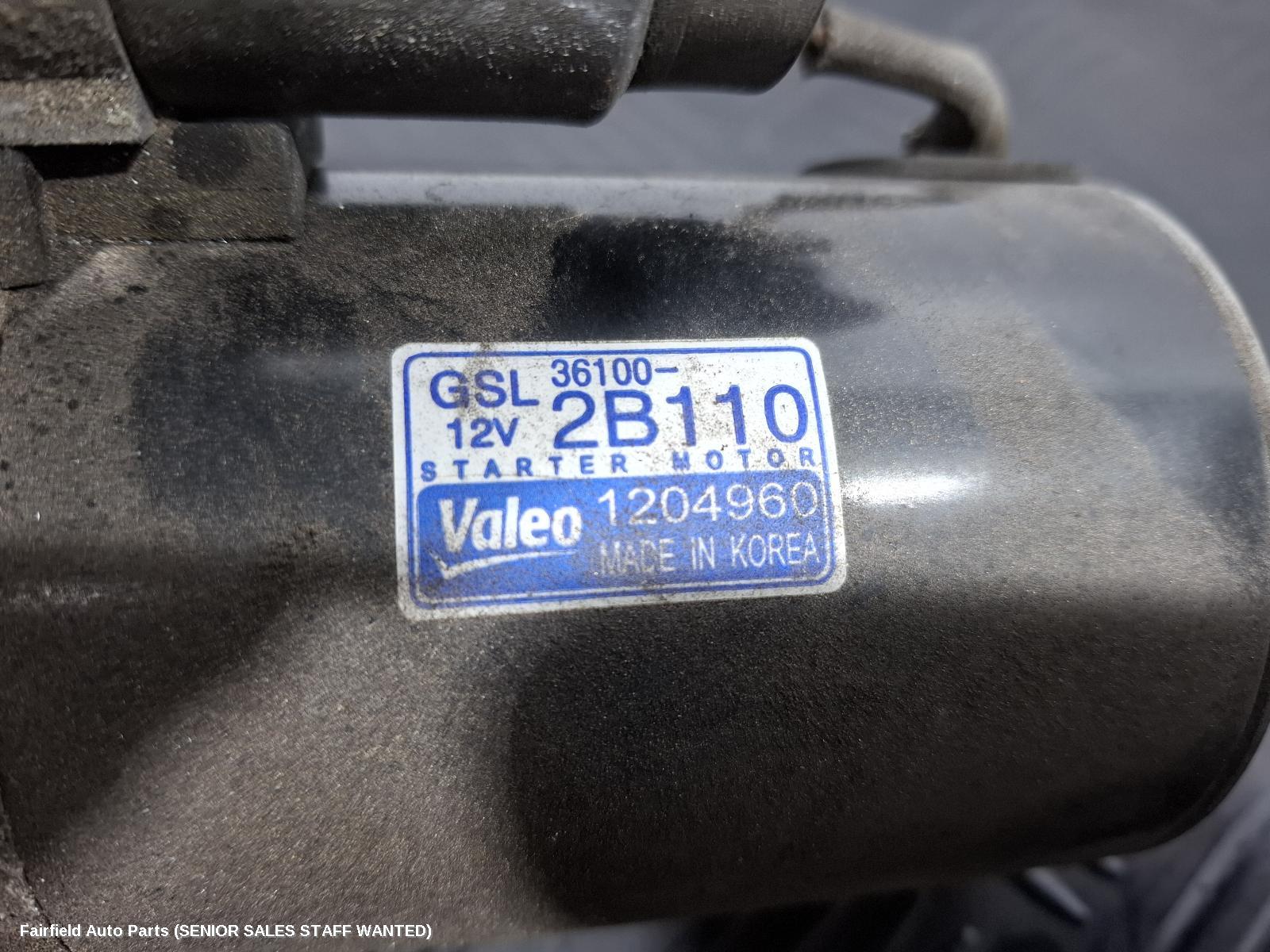 2013 Hyundai I20 Starter