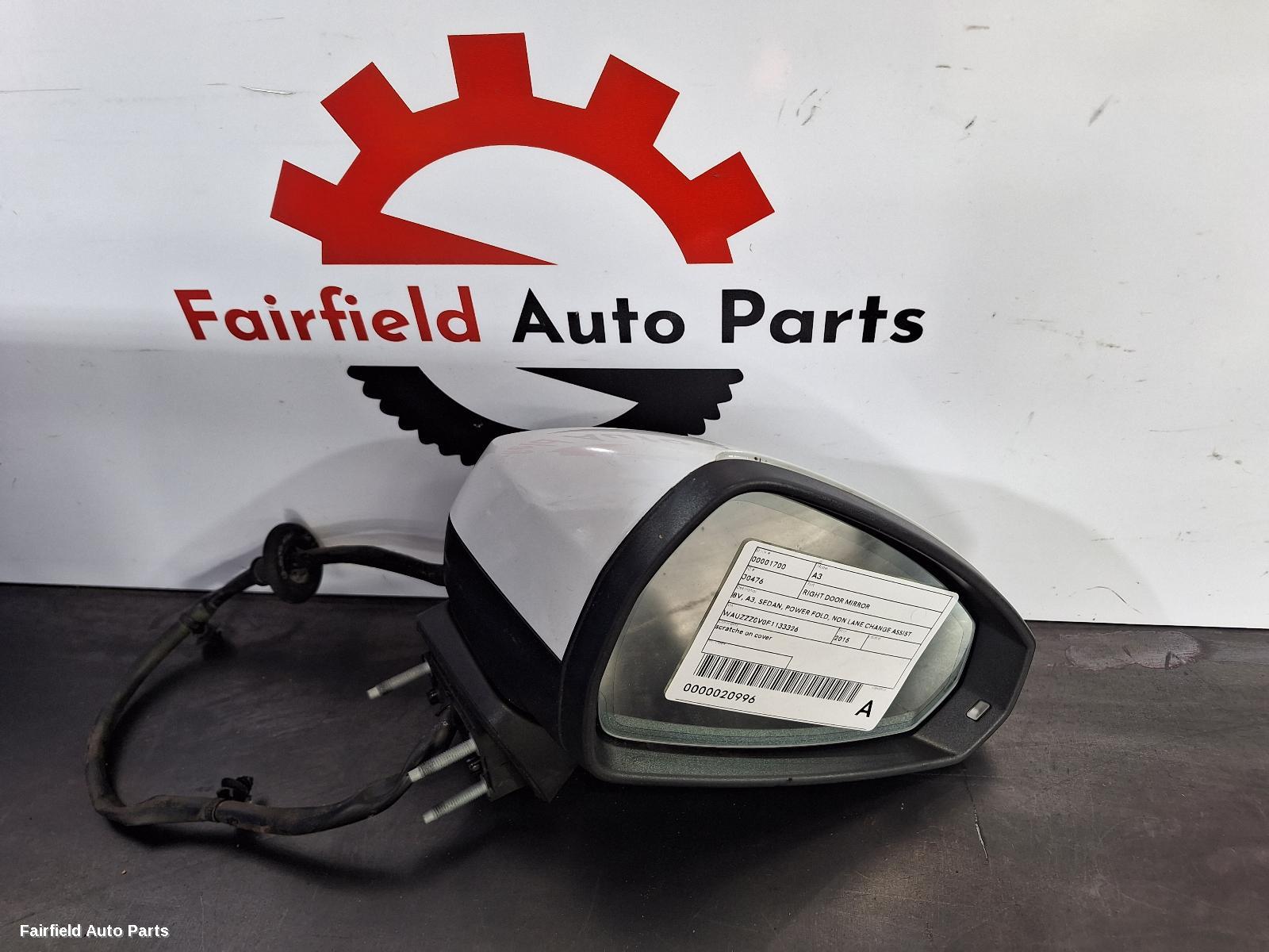 2013-2016 Audi A3 Right Door Mirror
