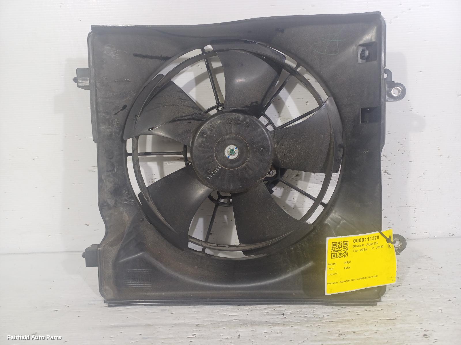 2014-2021 Honda Hrv Fan