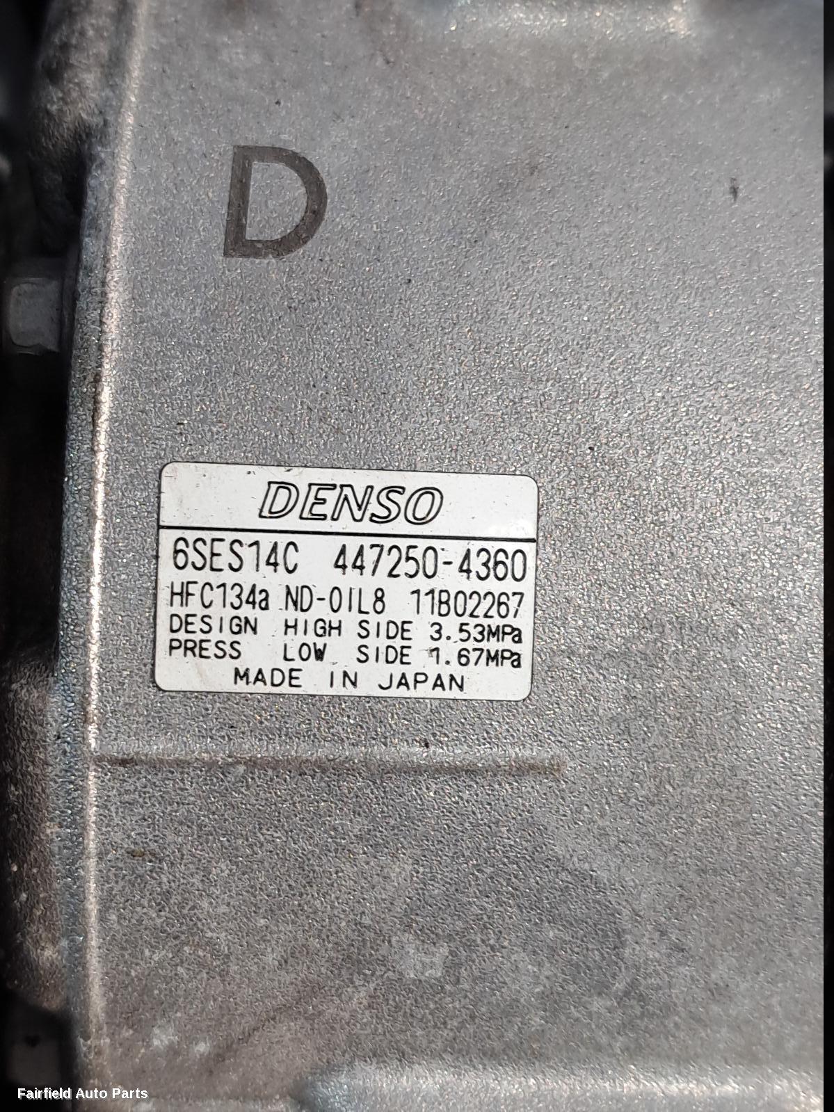 2019 Toyota Corolla A C Compressor