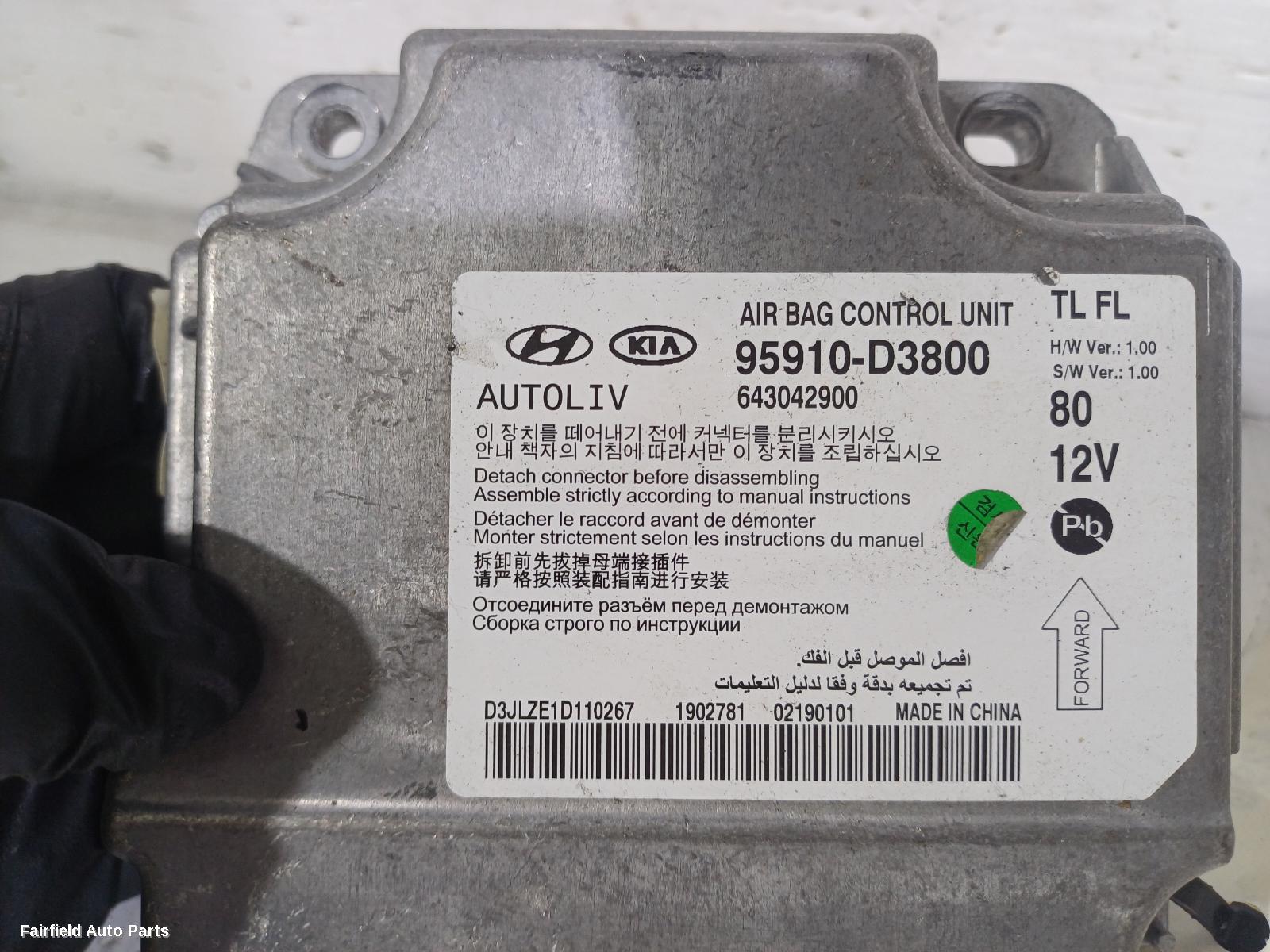 2018-2021 Hyundai Tucson Airbag Module Sensor