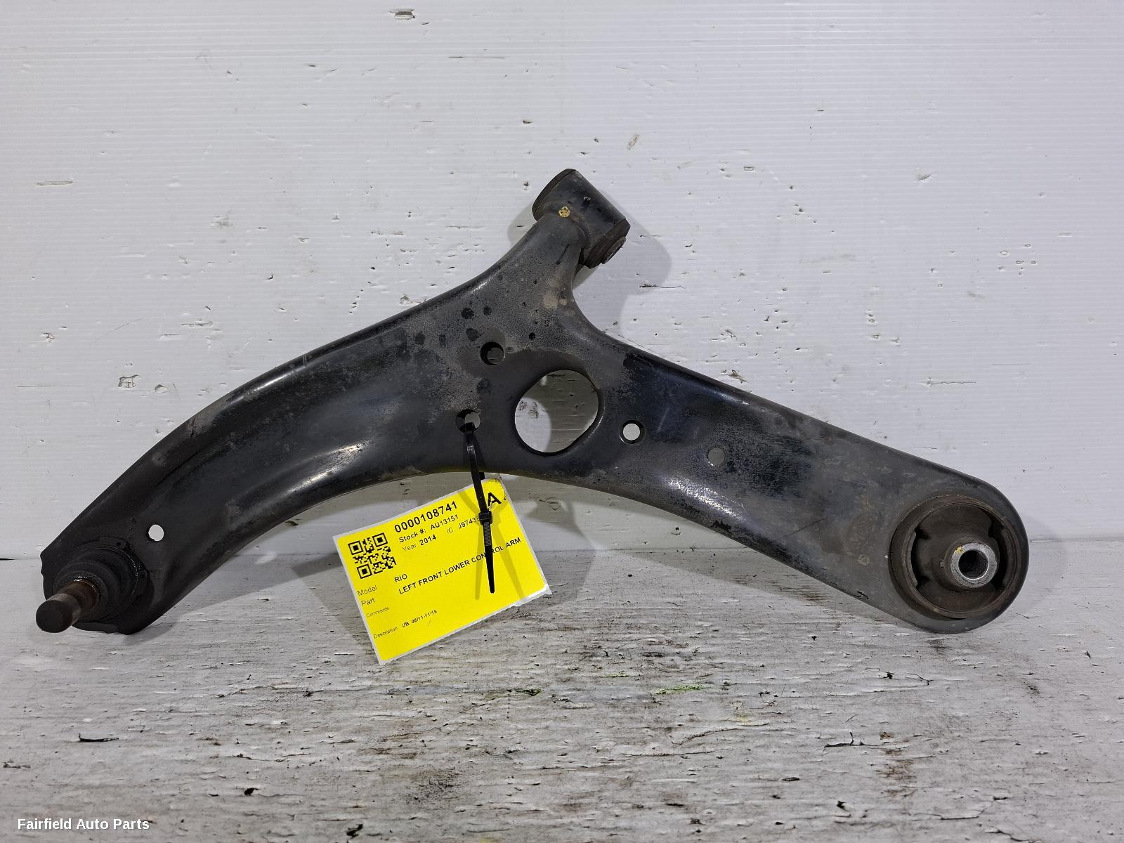 2011-2016 Kia Rio Left Front Lower Control Arm