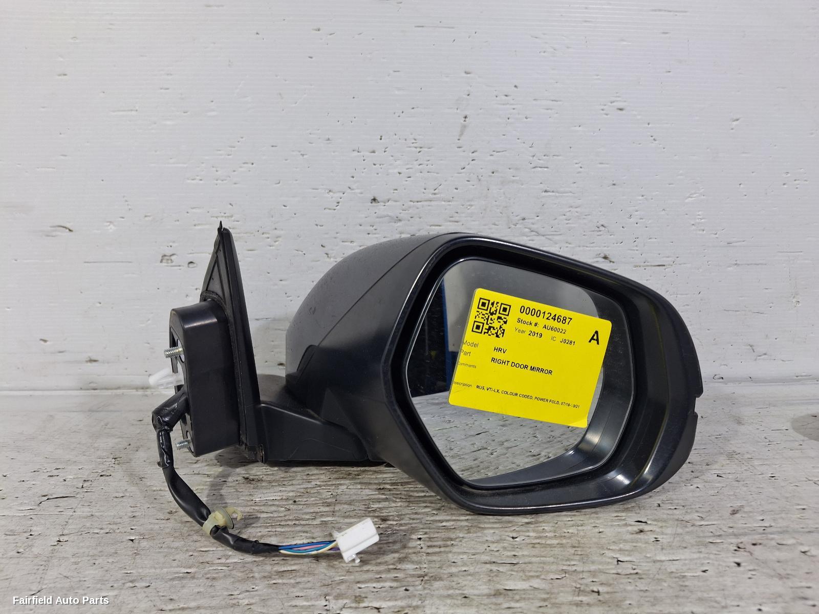 2018-2021 Honda Hrv Right Door Mirror