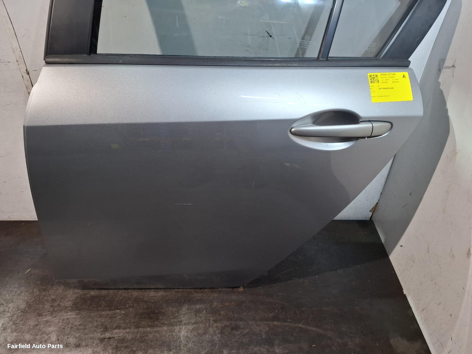 2009-2013 Mazda 3 Left Rear Door Sliding