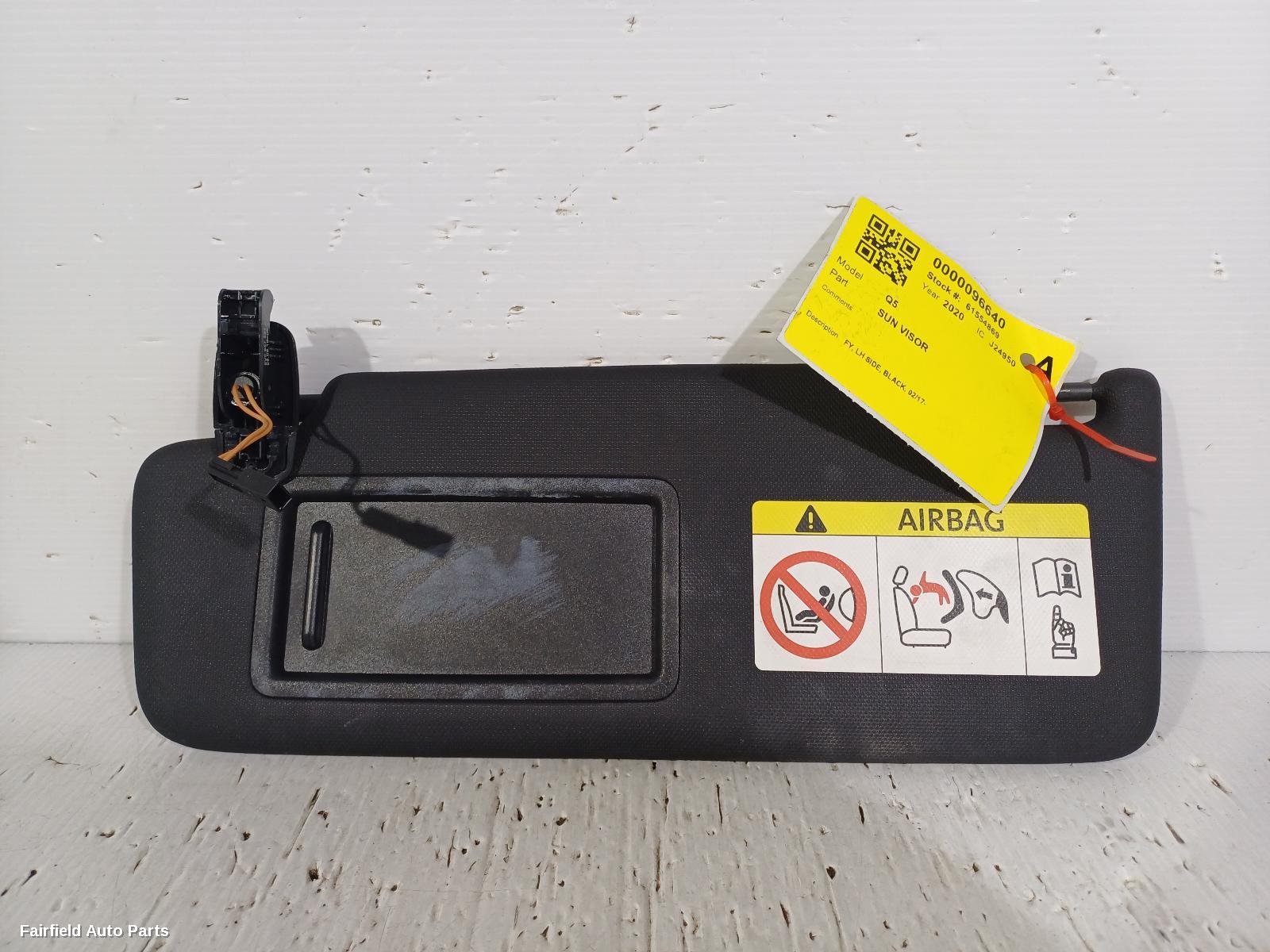2017-2025 Audi Q5 Sunvisor
