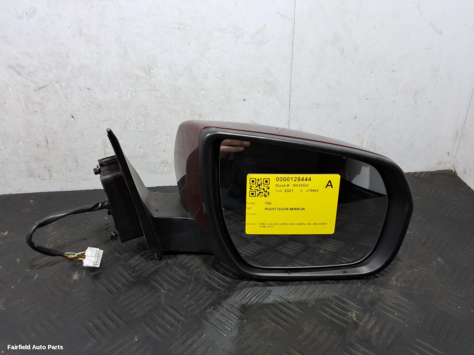 2017-2025 Ldv T60 Right Door Mirror