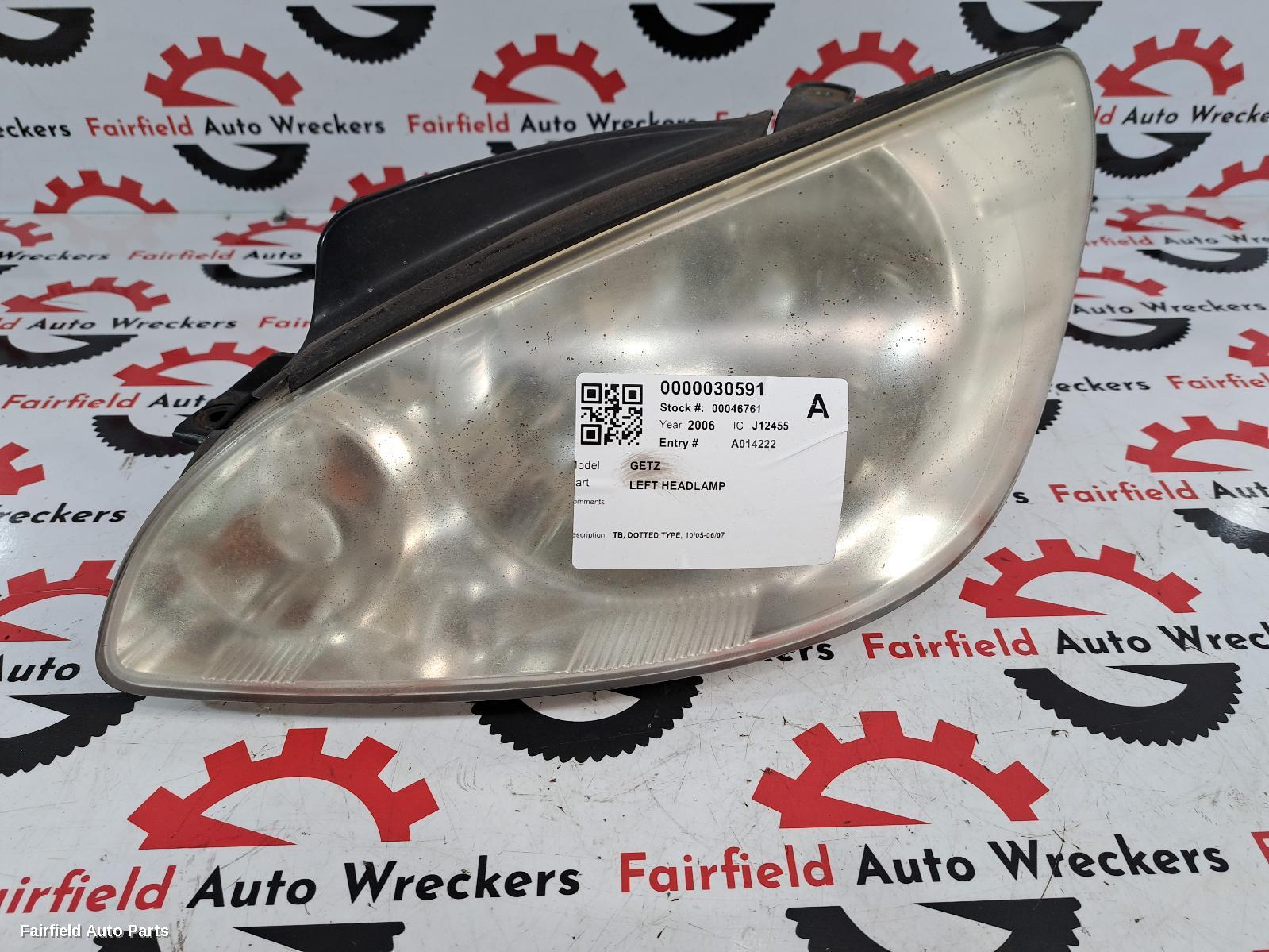 2006 Hyundai Getz Left Headlamp