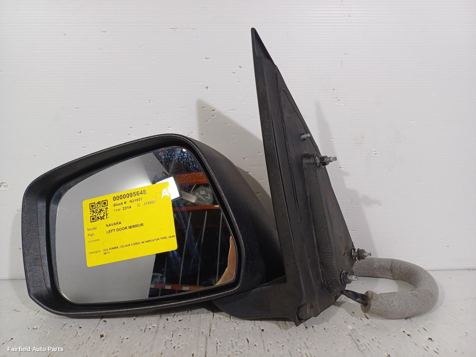 2005-2015 Nissan Navara Left Door Mirror