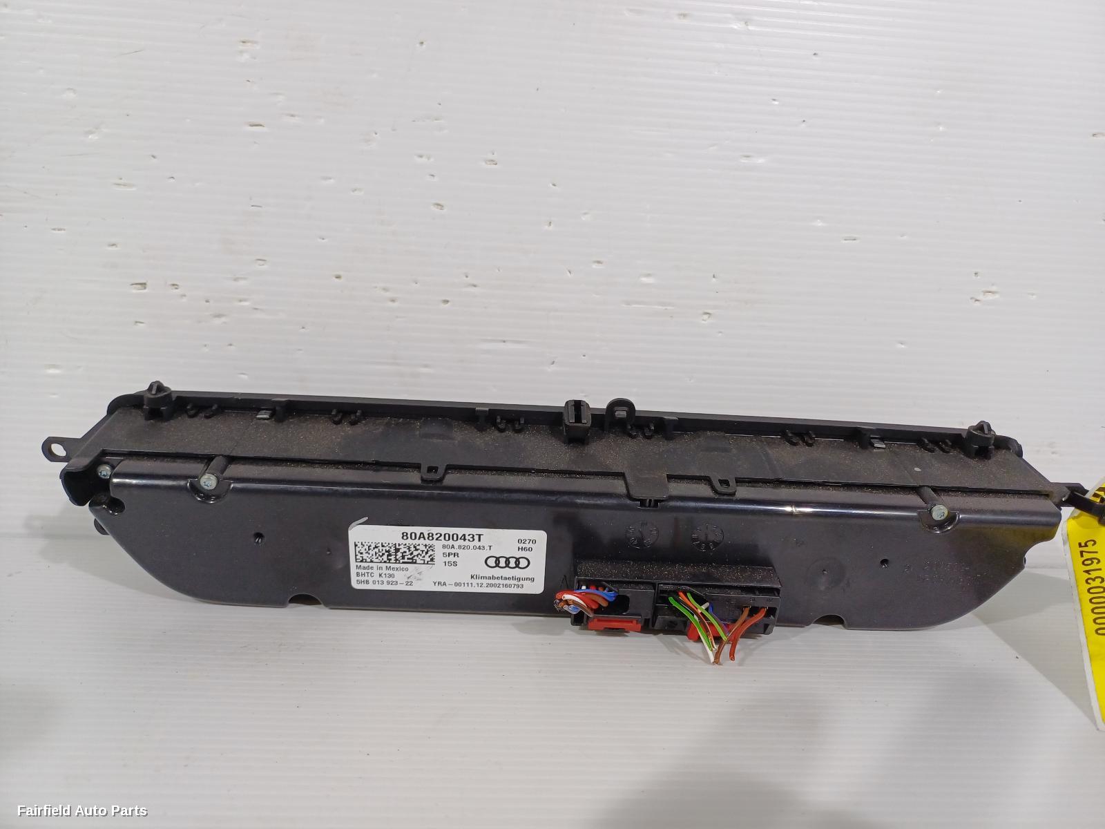 2017-2025 Audi Q5 Heater Ac Controls