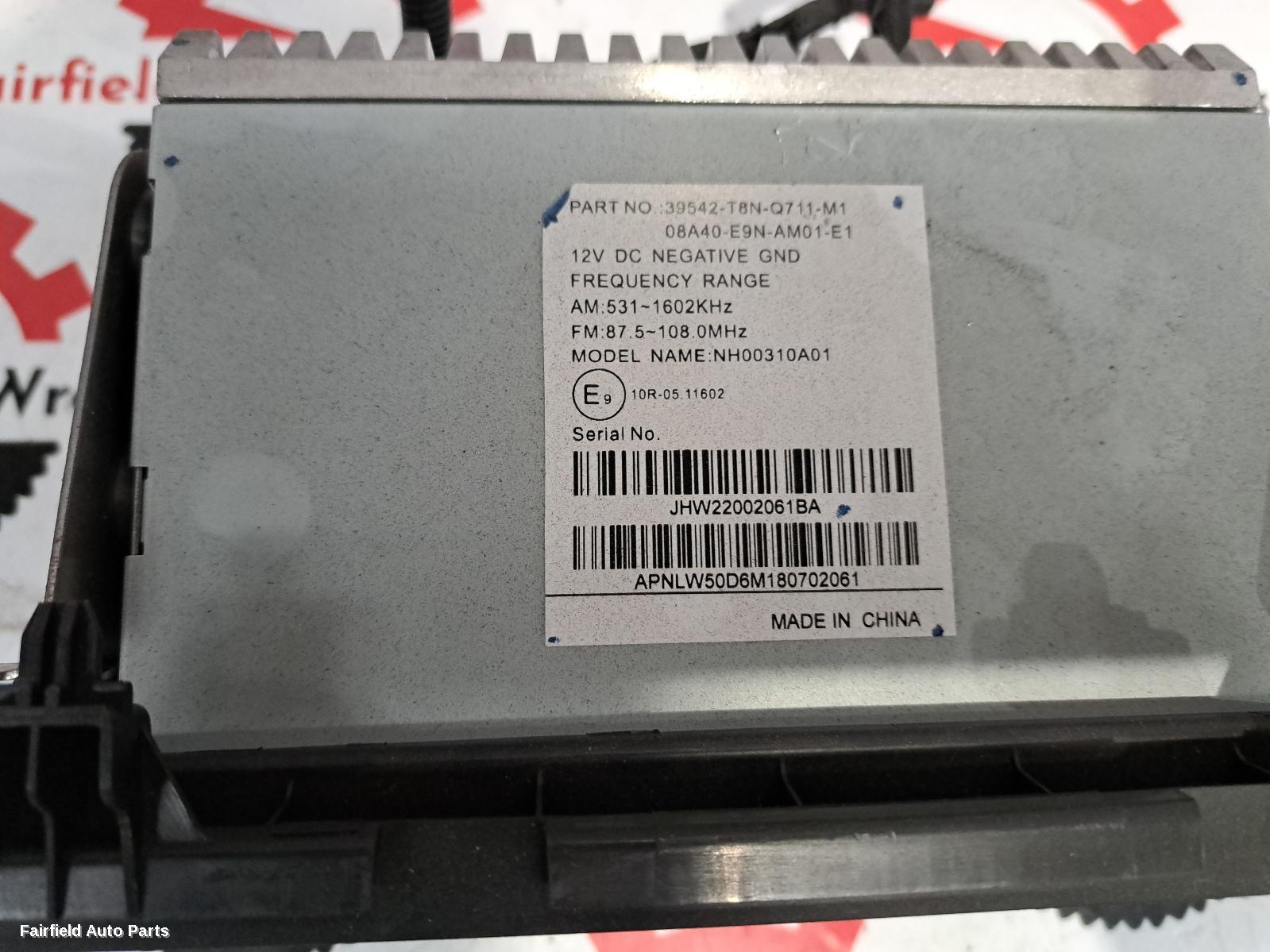 2017-2021 Honda Hrv Radio Cd Dvd Sat Tv