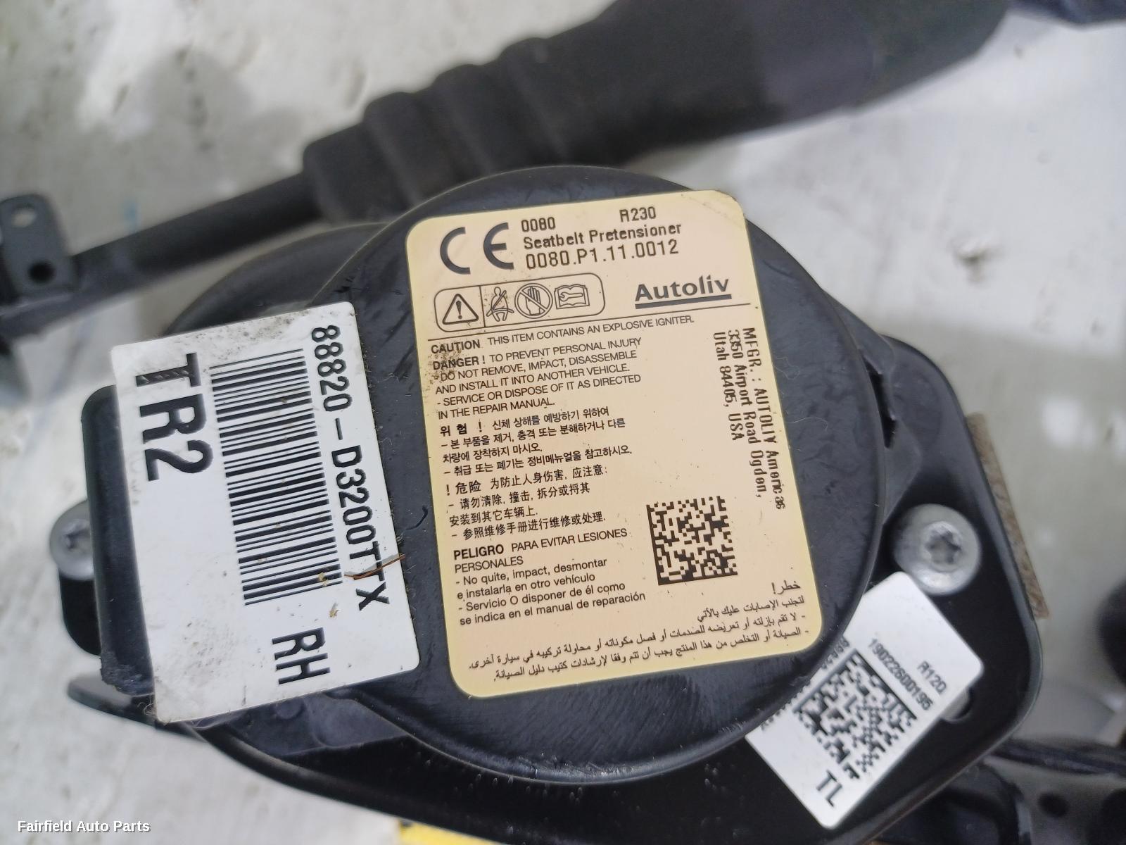 2015-2021 Hyundai Tucson Seatbelt Stalk