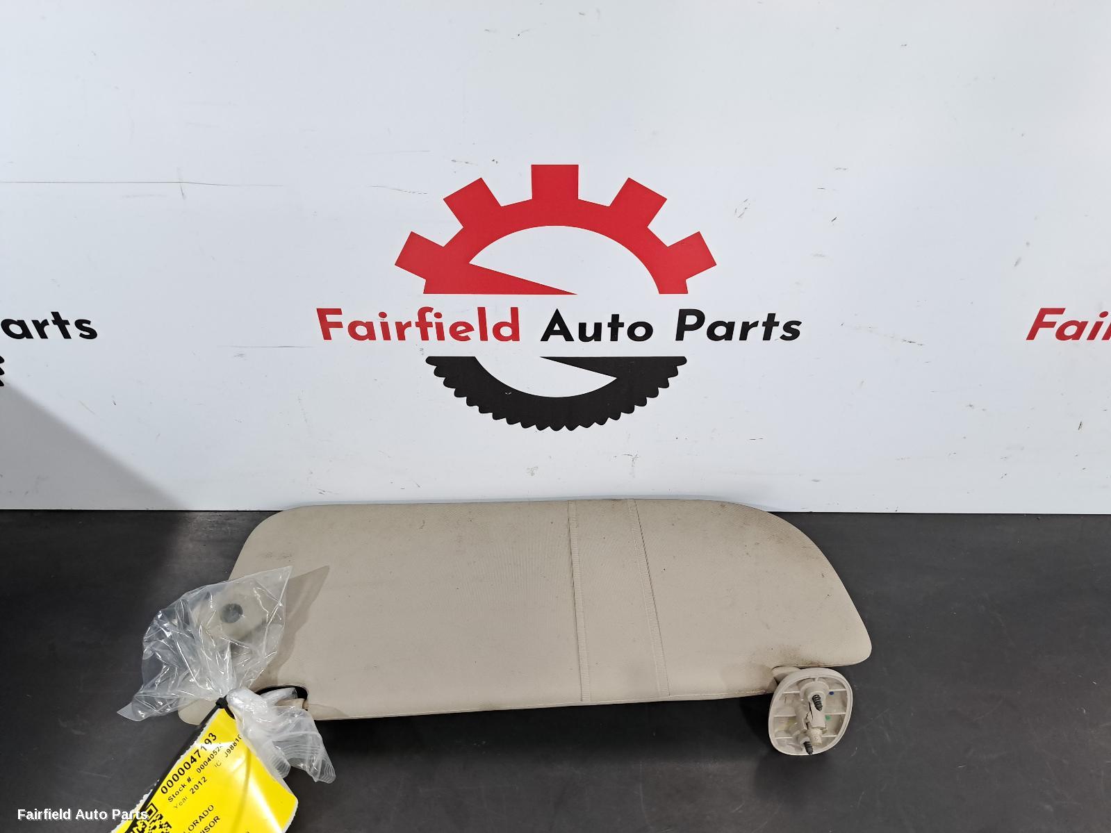 2012-2020 Holden Colorado Sunvisor