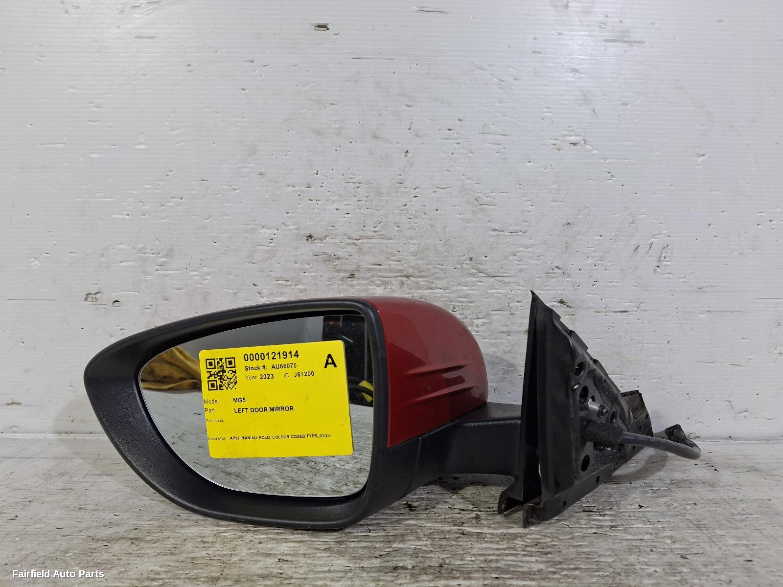 2023-2024 Mg Mg5 Left Door Mirror