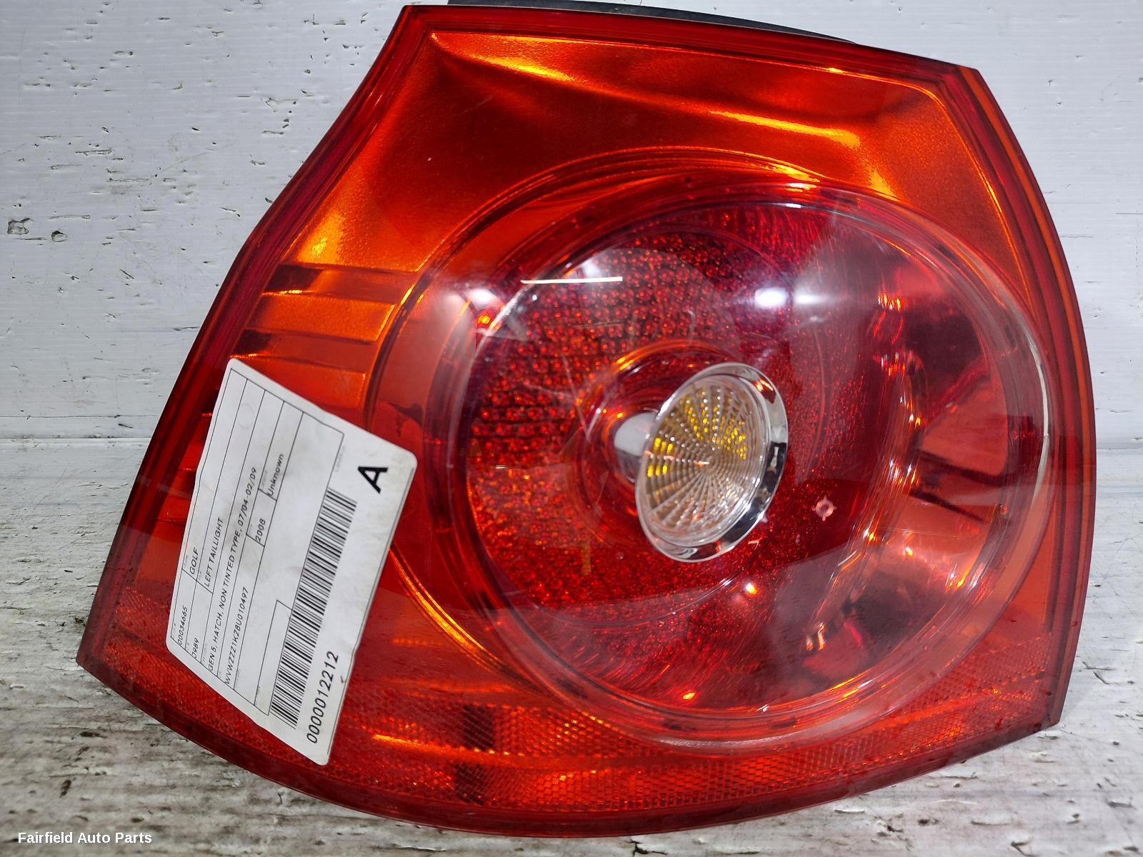 2004-2009 Volkswagen Golf Left Taillight