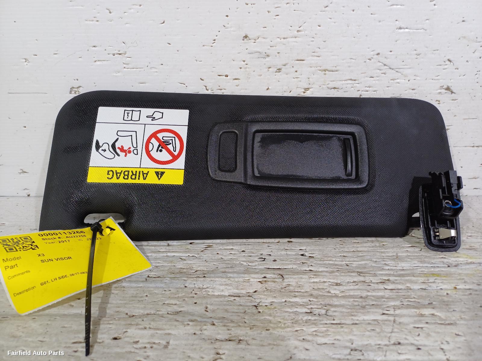 2017-2024 Bmw X3 Sunvisor