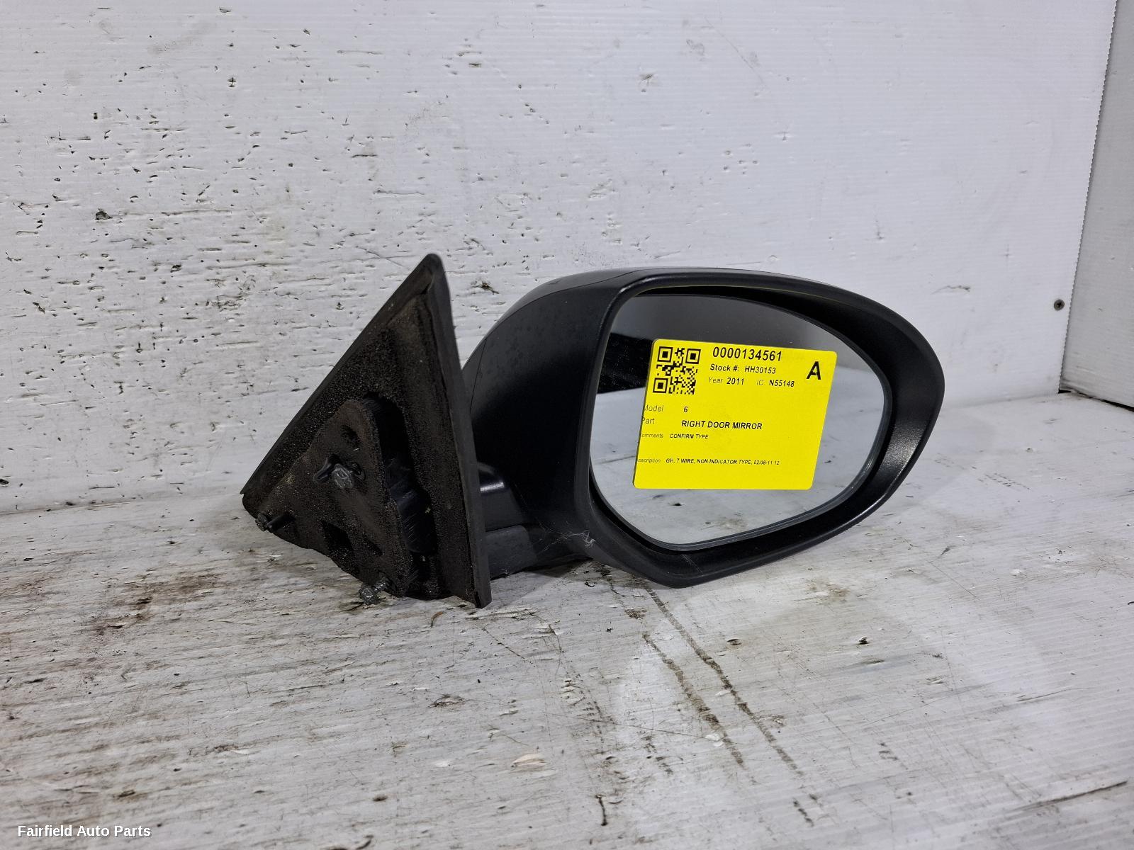 2008-2012 Mazda 6 Right Door Mirror