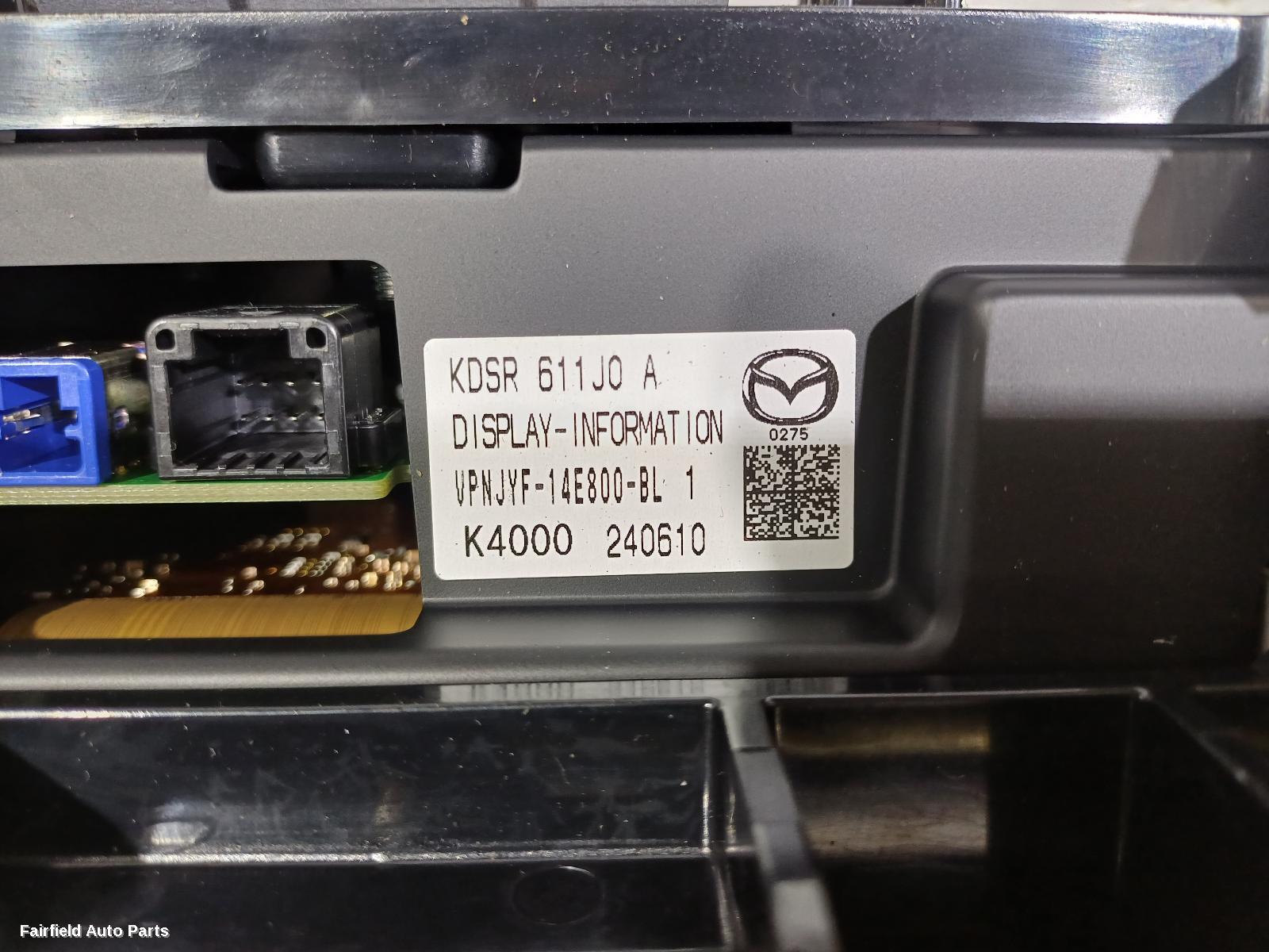 2021-2025 Mazda Cx5 Radio Cd Dvd Sat Tv