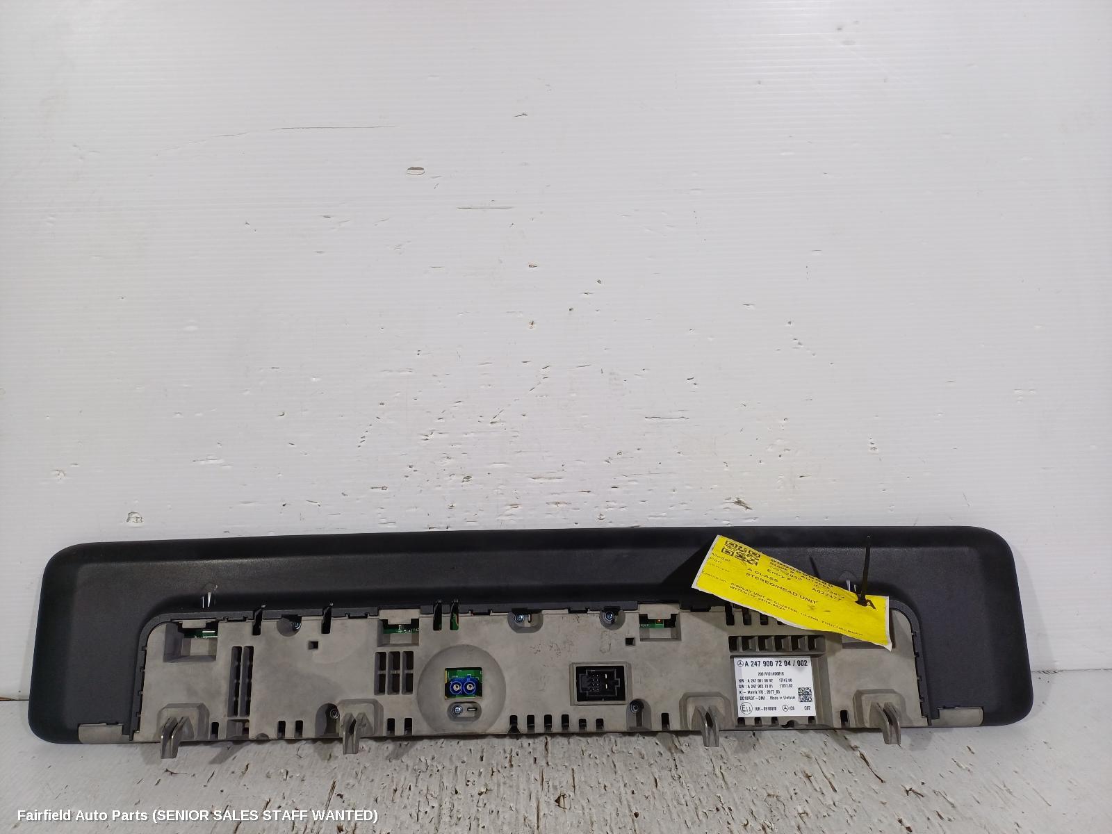 2020 Mercedes A Class Radio Cd Dvd Sat Tv