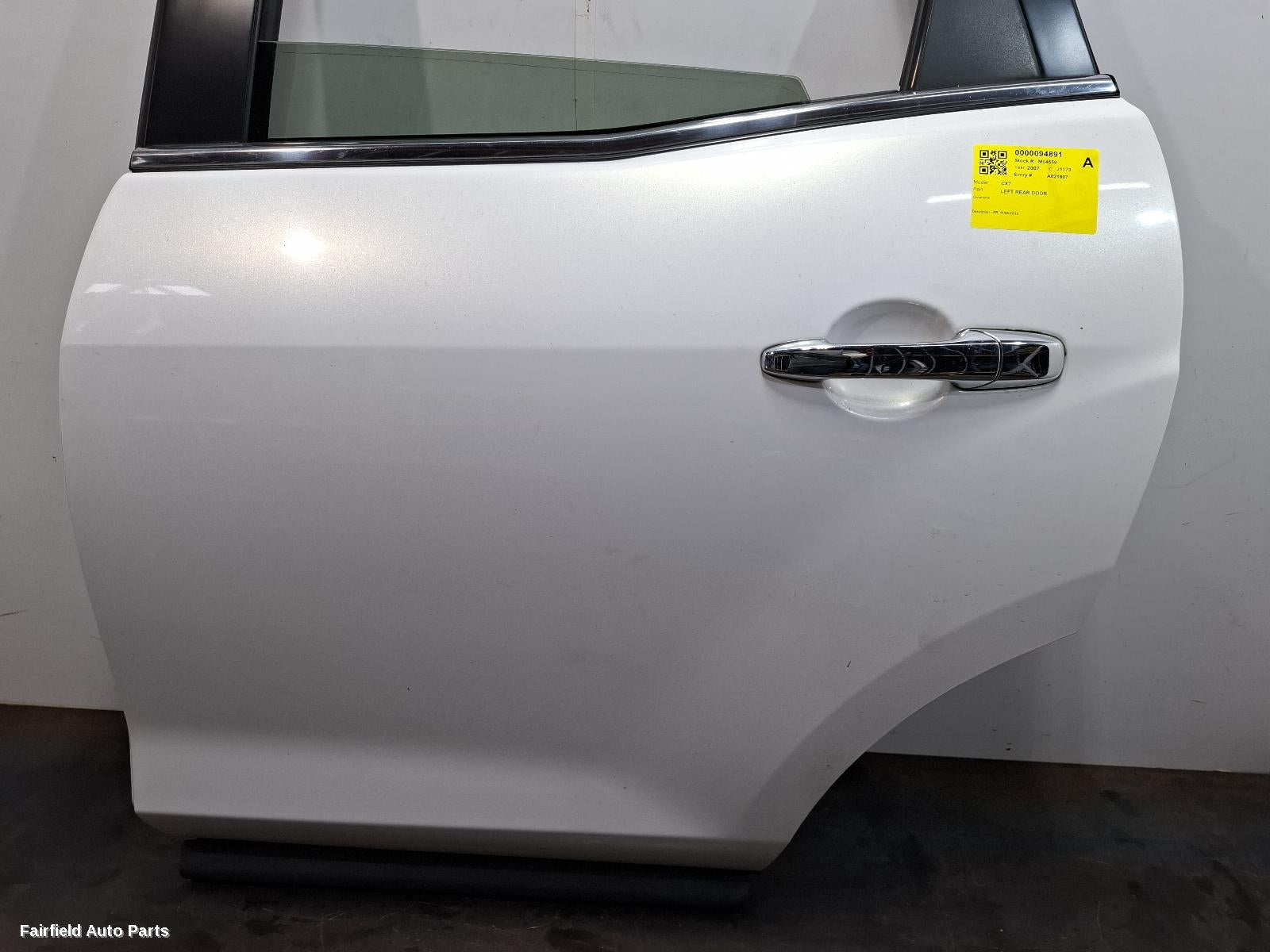 2007 Mazda Cx7 Left Rear Door Sliding