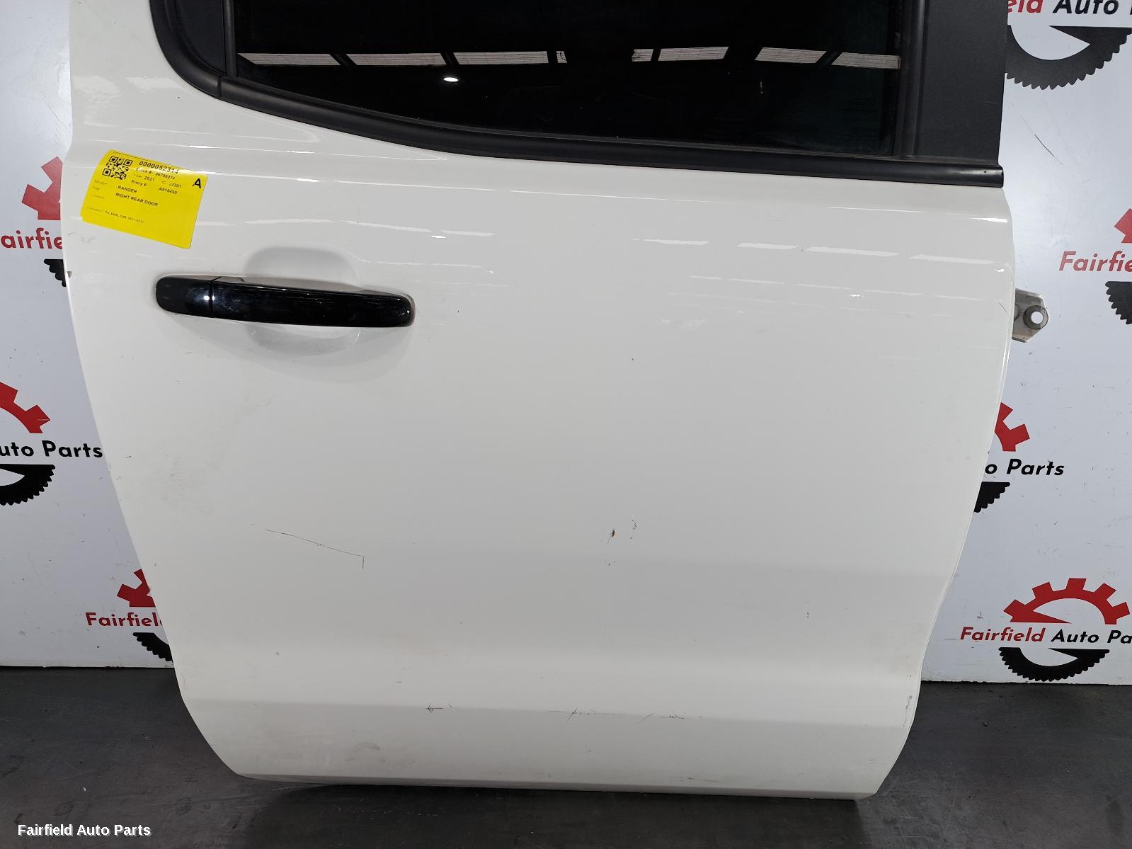 2011-2022 Ford Ranger Right Rear Door Sliding